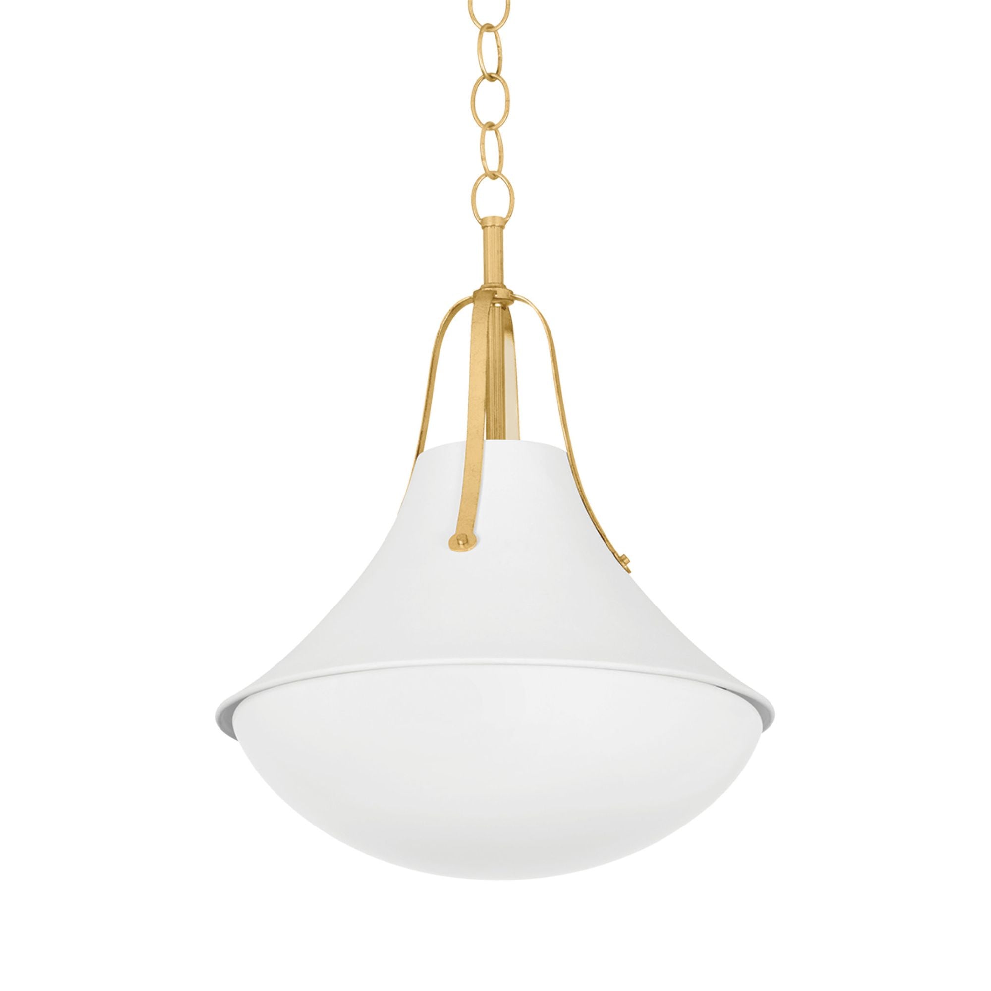 Coventry 1-Light Pendant in Vintage Gold Leaf 16W x 21H