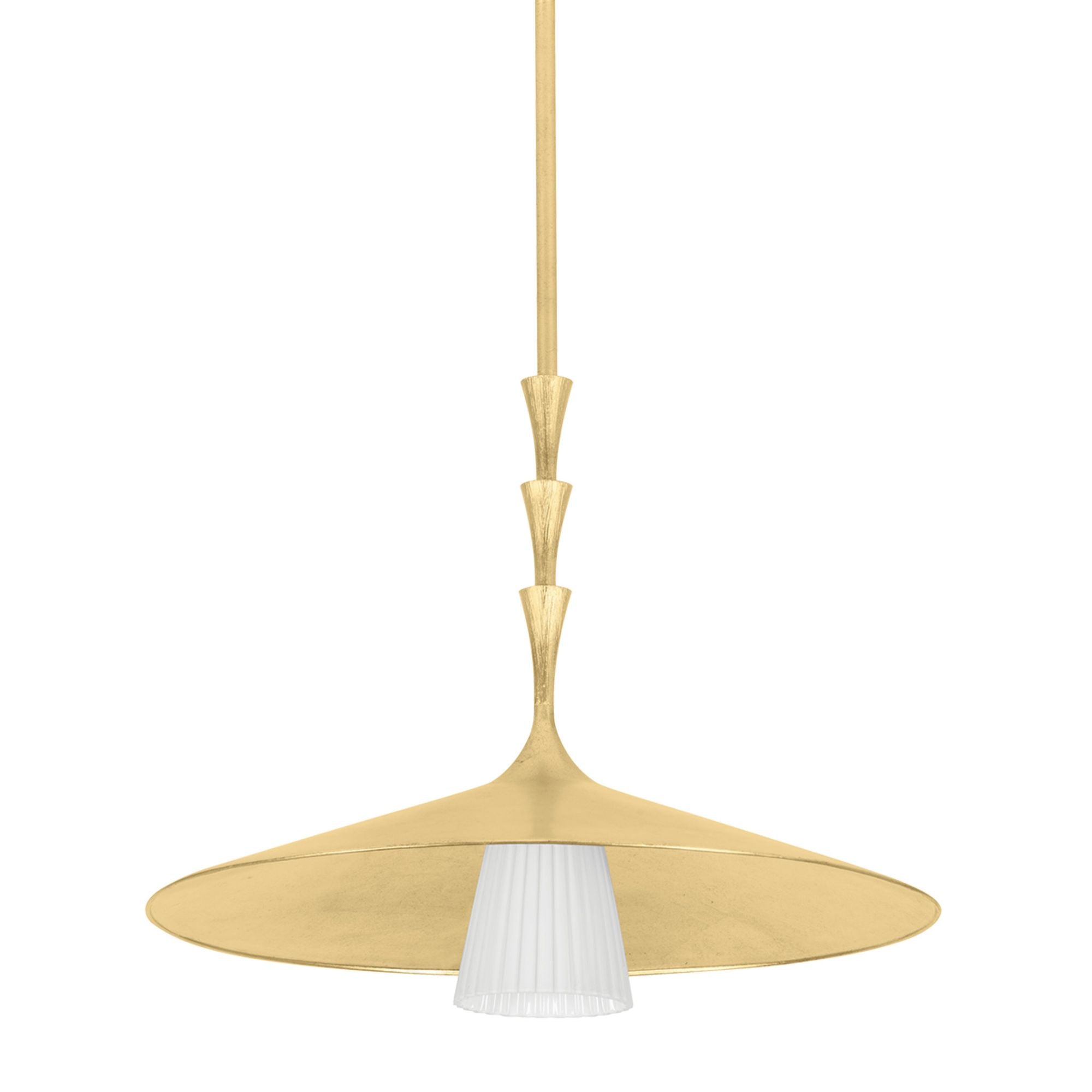 Vails Gate 1-Light Pendant in Vintage Gold Leaf 23.75W x 19.25H