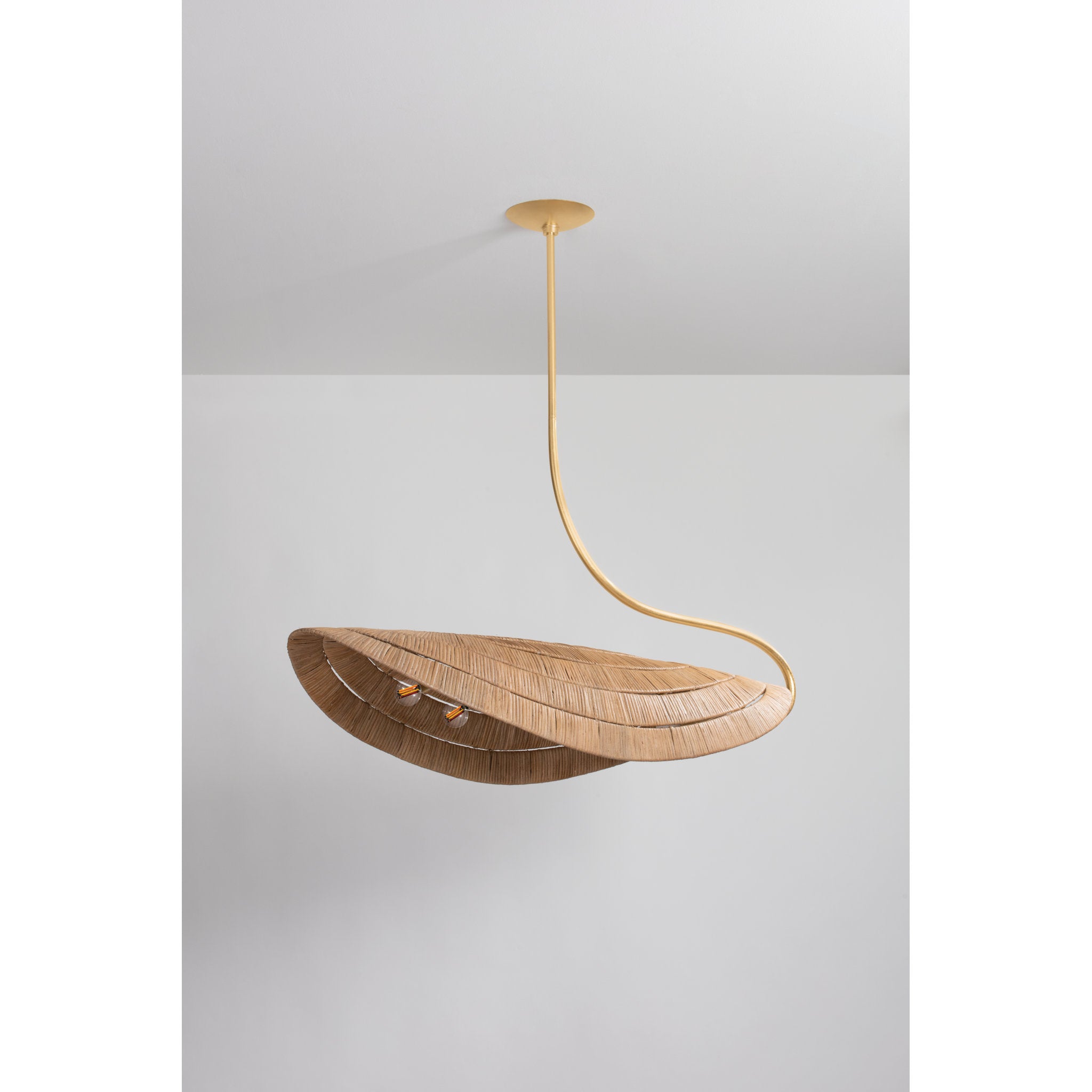 Medea 6-Light Linear in Gold Leaf 16L x 50W x 26.75H