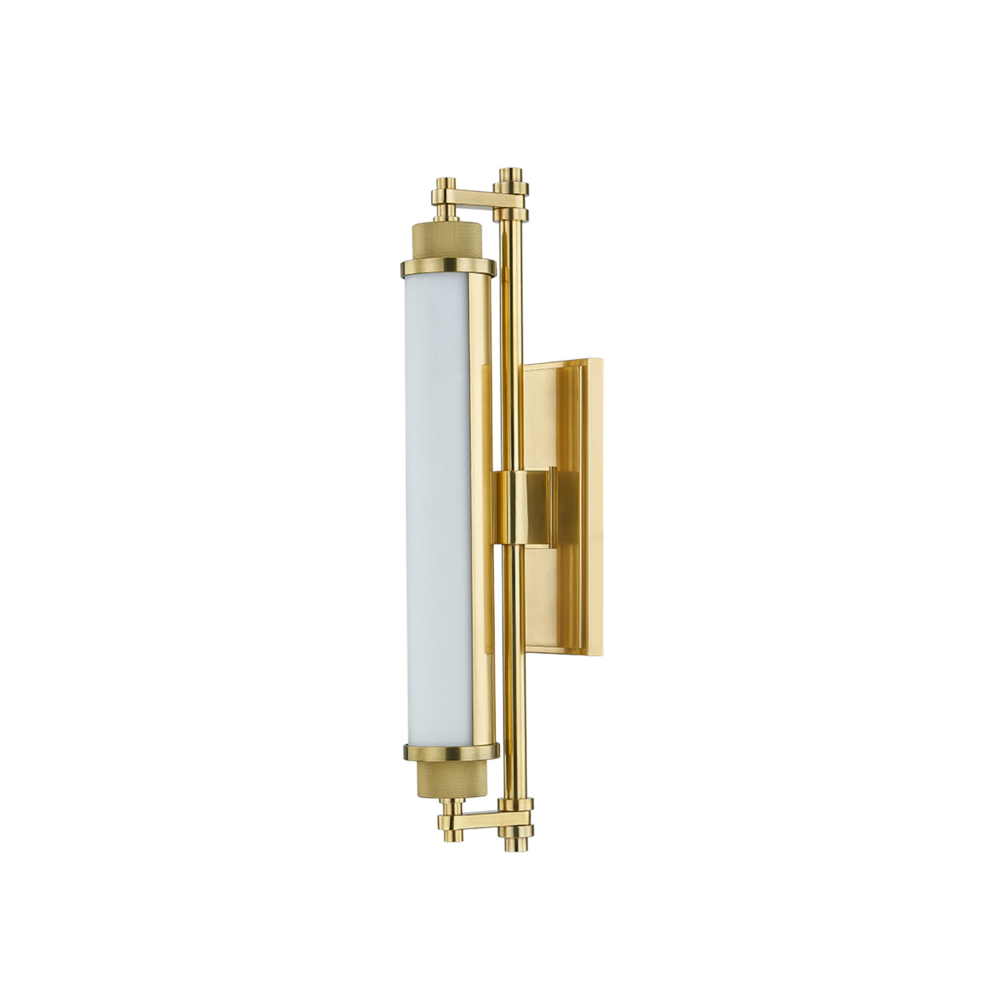 Plandome 1-Light Bath and Vanity in Aged Brass 4.25W x 18H