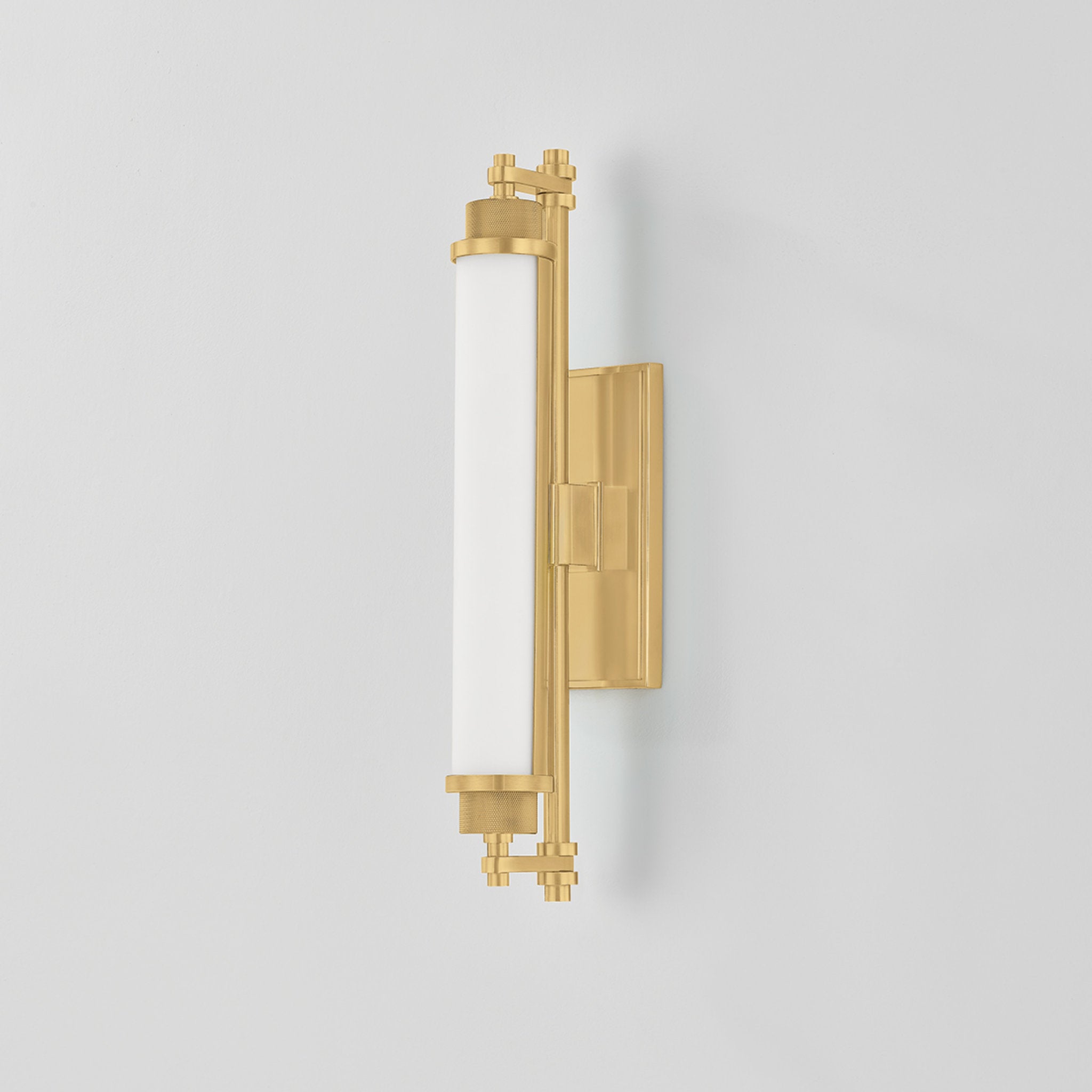 Plandome 1-Light Bath and Vanity in Aged Brass 4.25W x 18H