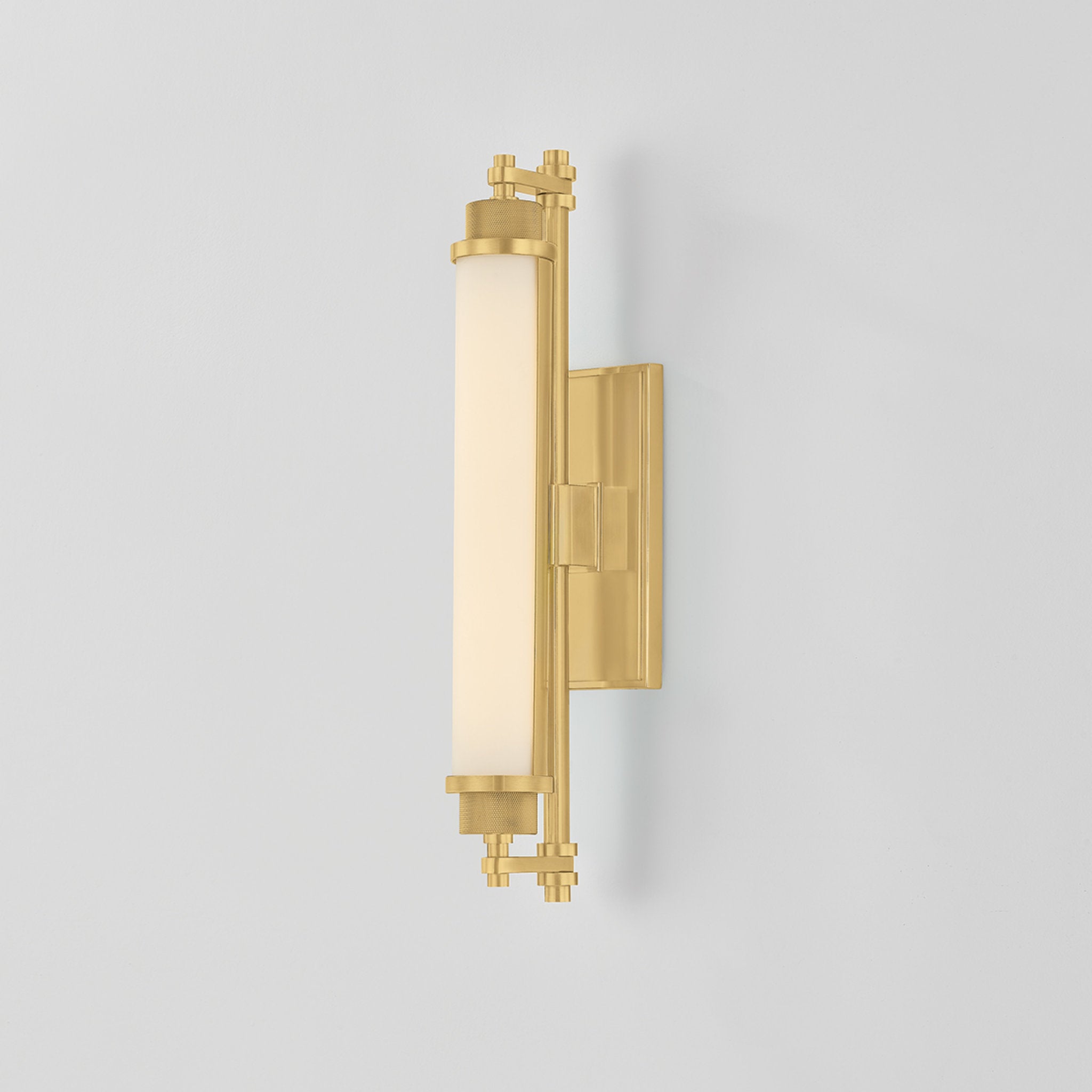 Plandome 1-Light Bath and Vanity in Aged Brass 4.25W x 18H
