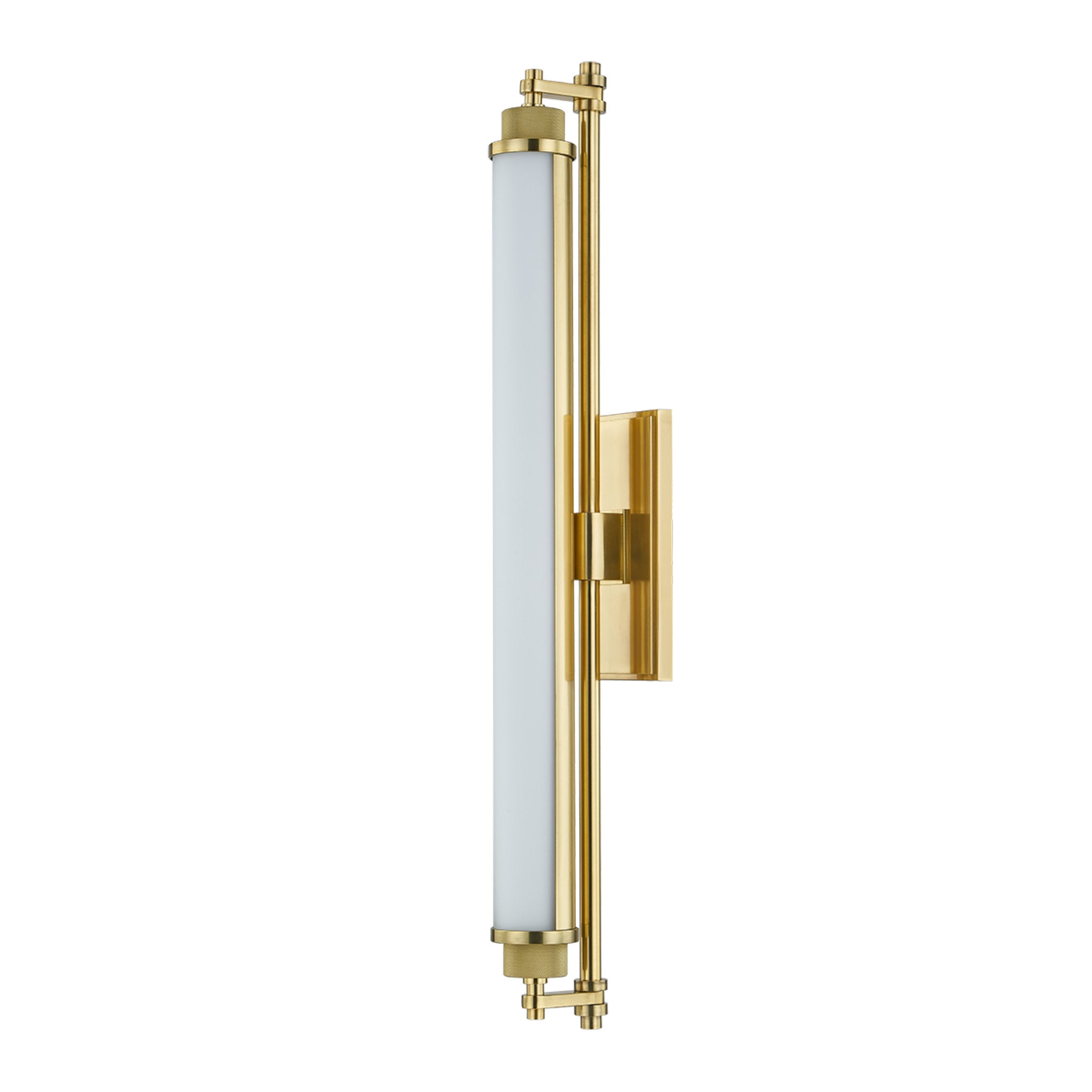 Plandome 1-Light Bath and Vanity in Aged Brass 4.25W x 28H