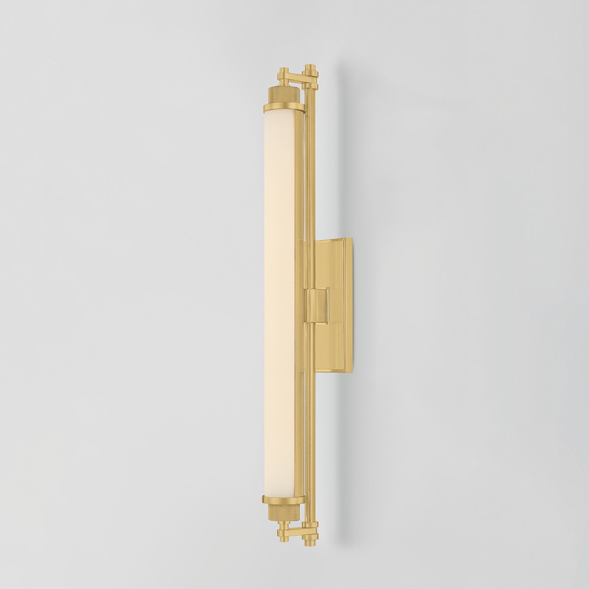 Plandome 1-Light Bath and Vanity in Aged Brass 4.25W x 28H