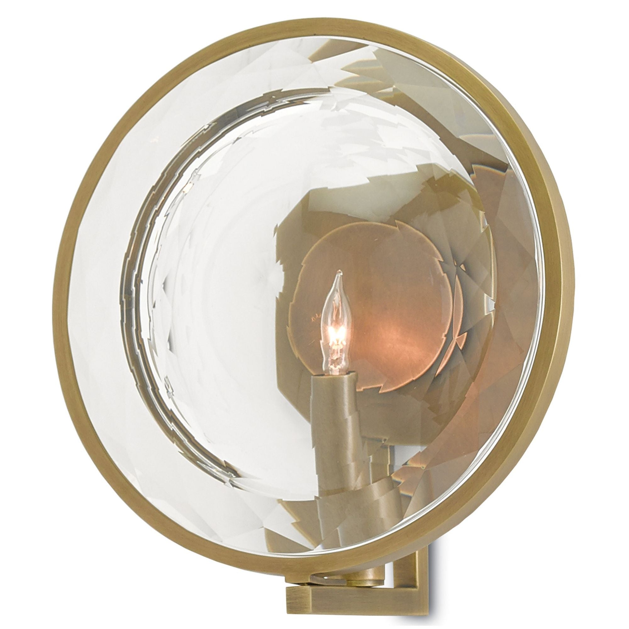 MarjieScope Brass Wall Sconce - Antique Brass