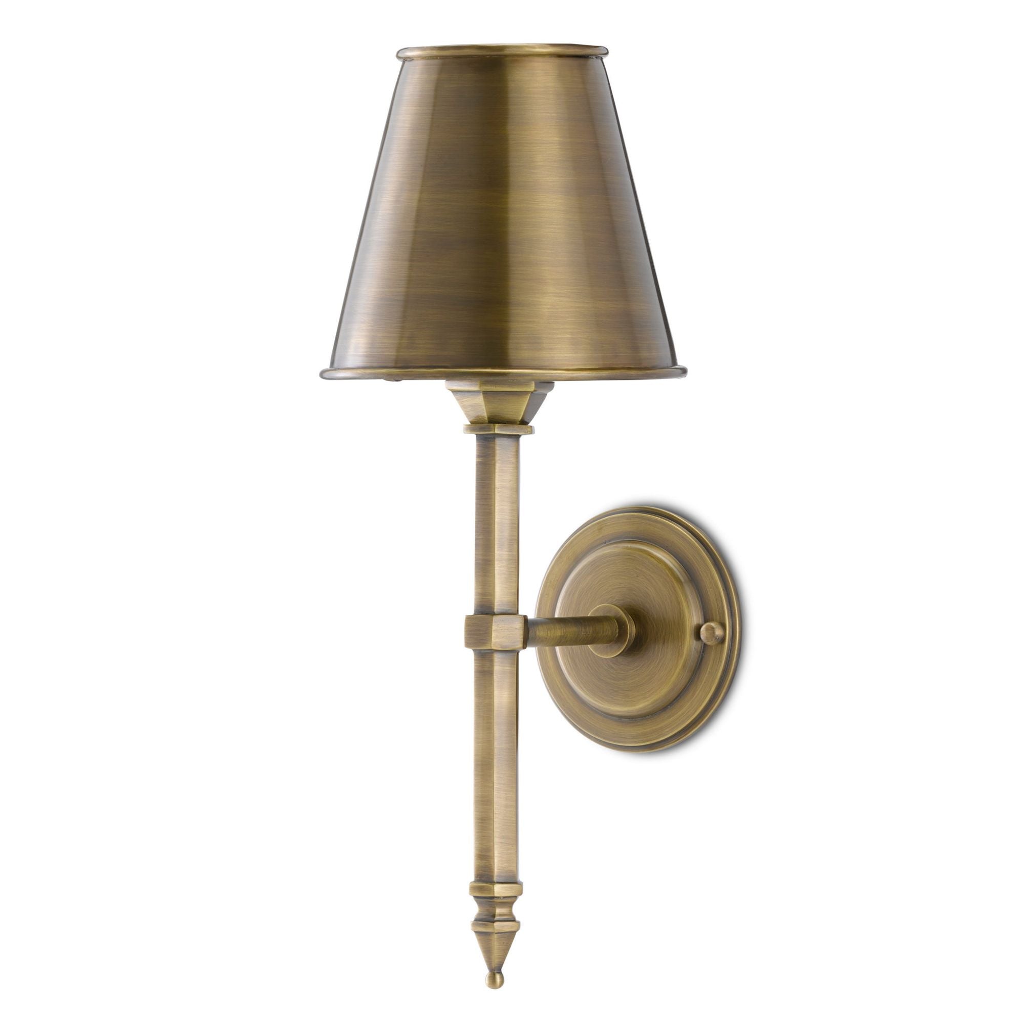 Wollaton Brass Wall Sconce - Light Moroccan Antique Brass