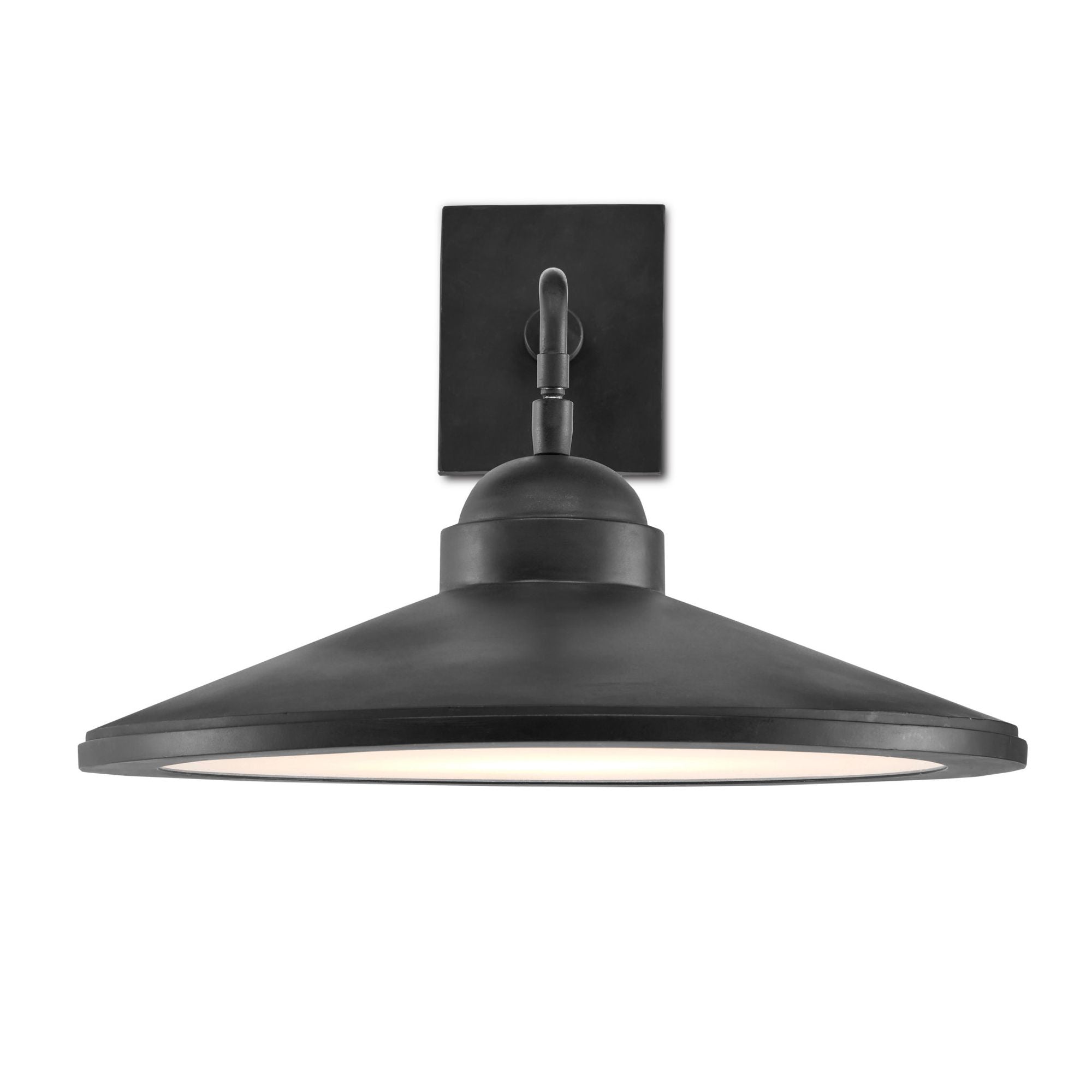 Ditchley Black Wall Sconce - Black Bronze/White