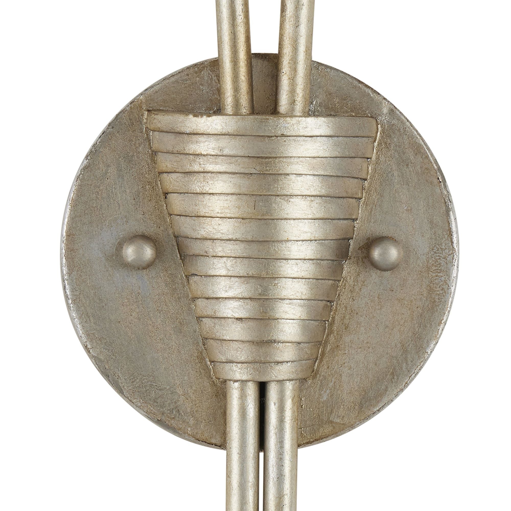 Paradiso Gold & Silver Wall Sconce, Right - Contemporary Silver Leaf/Contemporary Gold Leaf/Gold