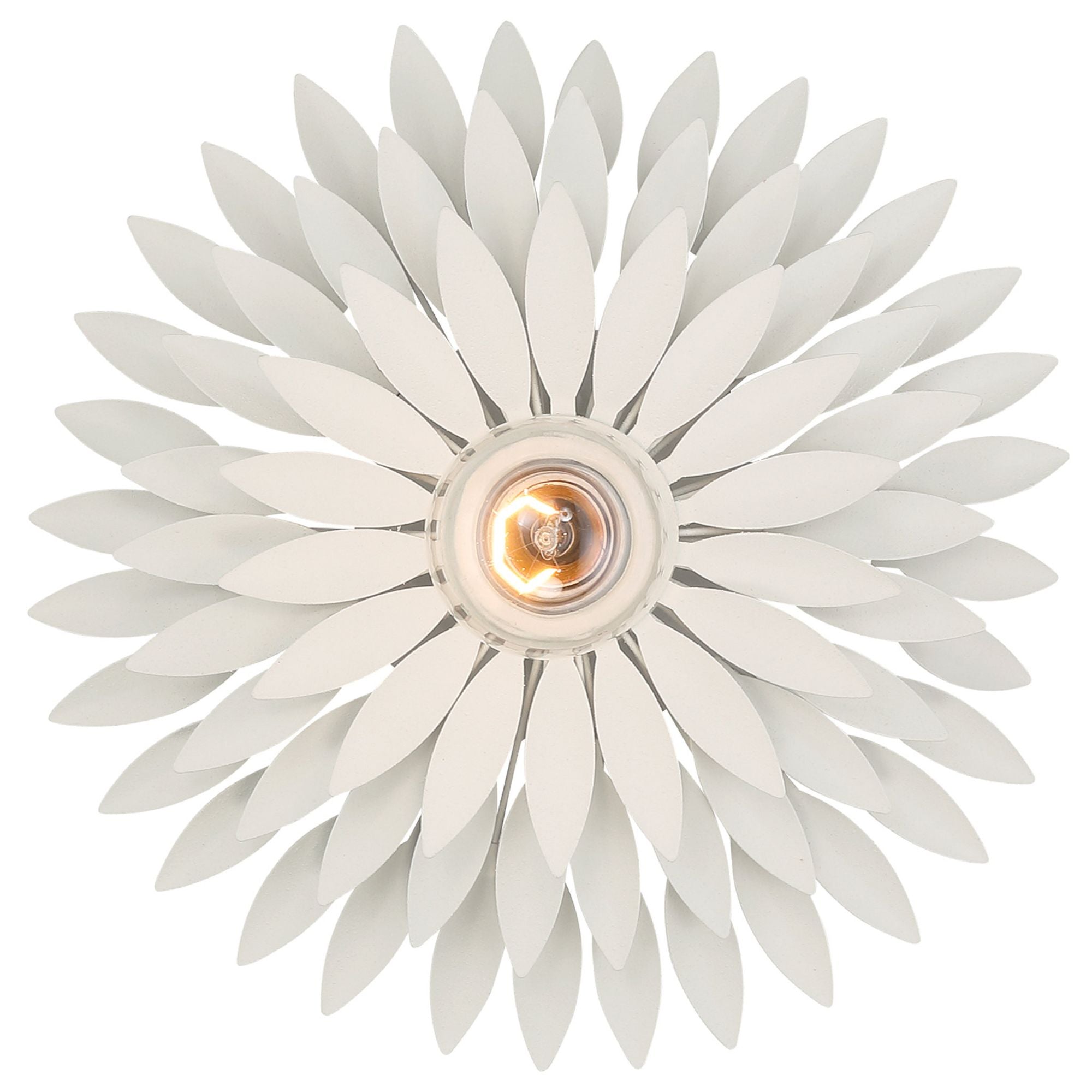 Broche 1 Light Matte White Sconce 11"W x 11"H x 3.5"D