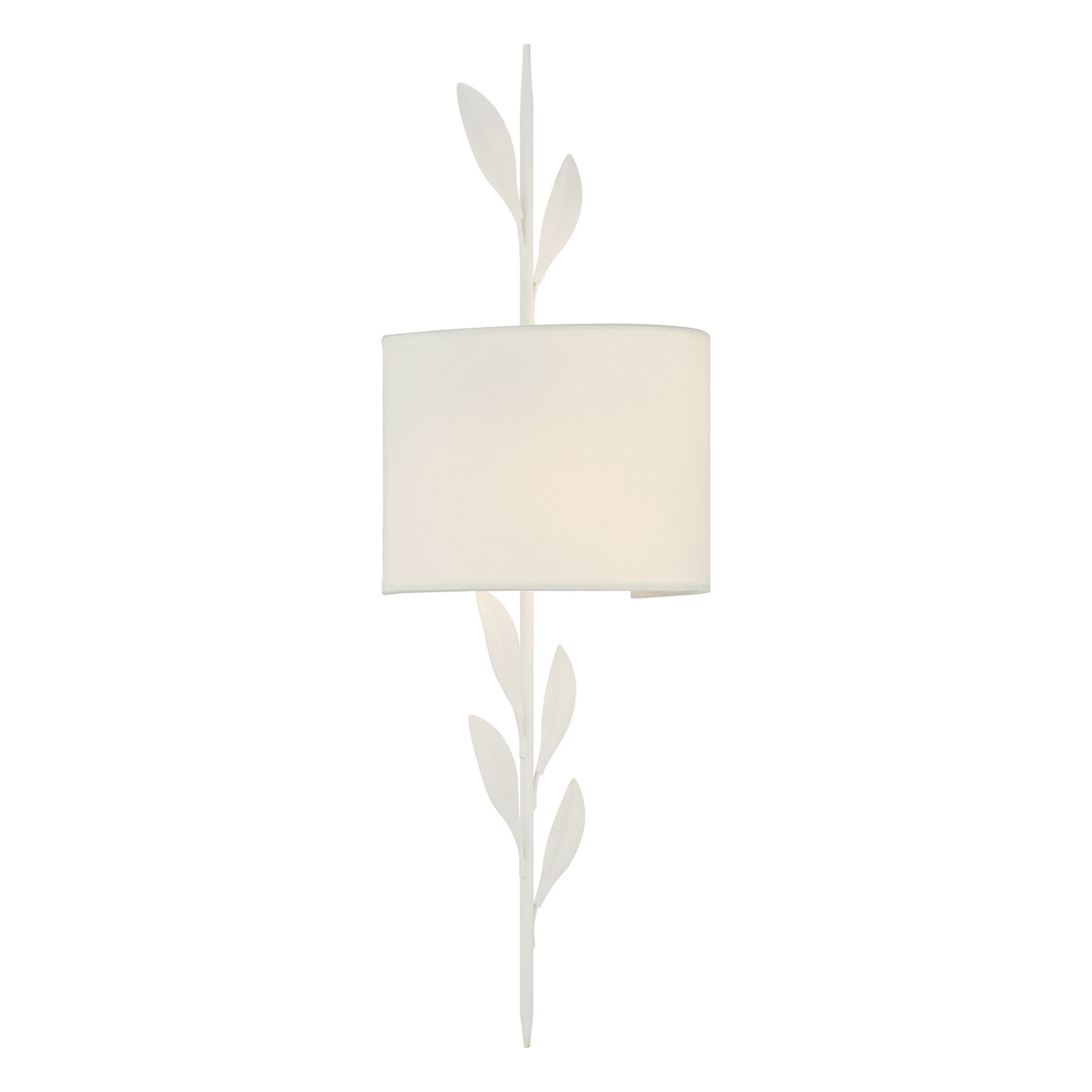 Broche 8.5'' Matte White Sconce White 8.5"W x 24"H x 4.5"D