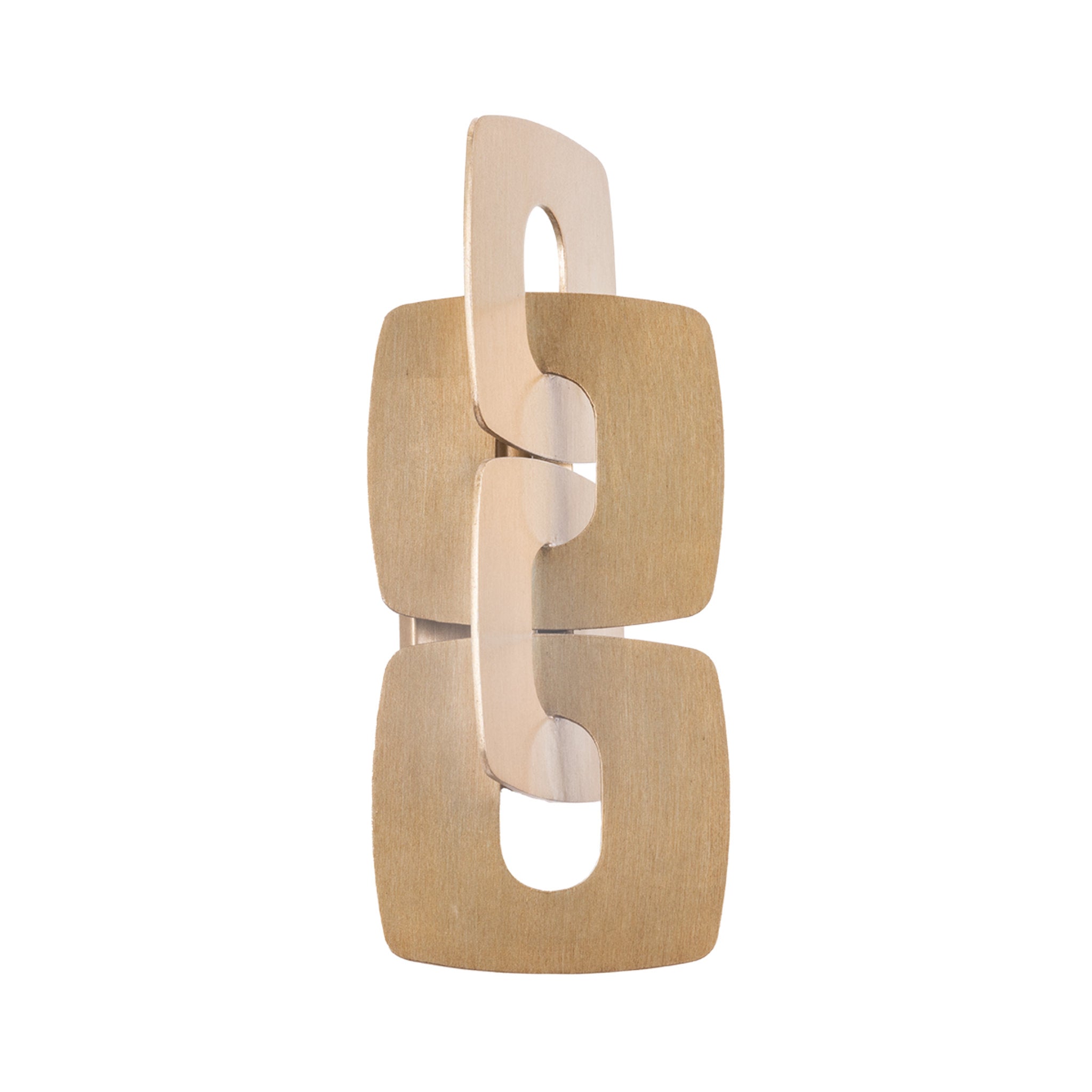 Trentino 2-Light Wall Sconce in Stria Gold Leaf 7.25W x 20H