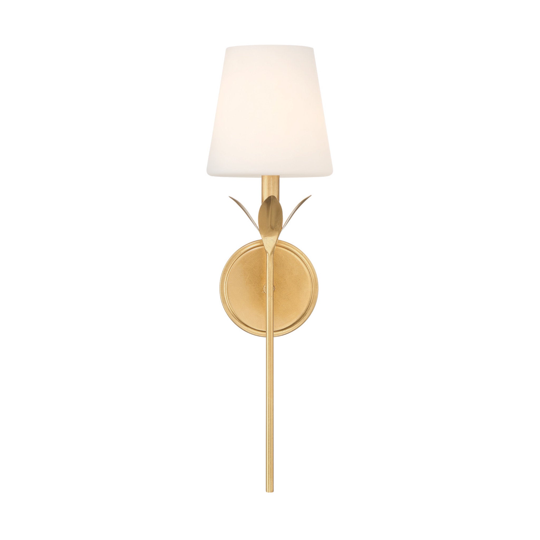 Broche 6'' Antique Gold Sconce Gold 6"W x 21"H x 7.25"D