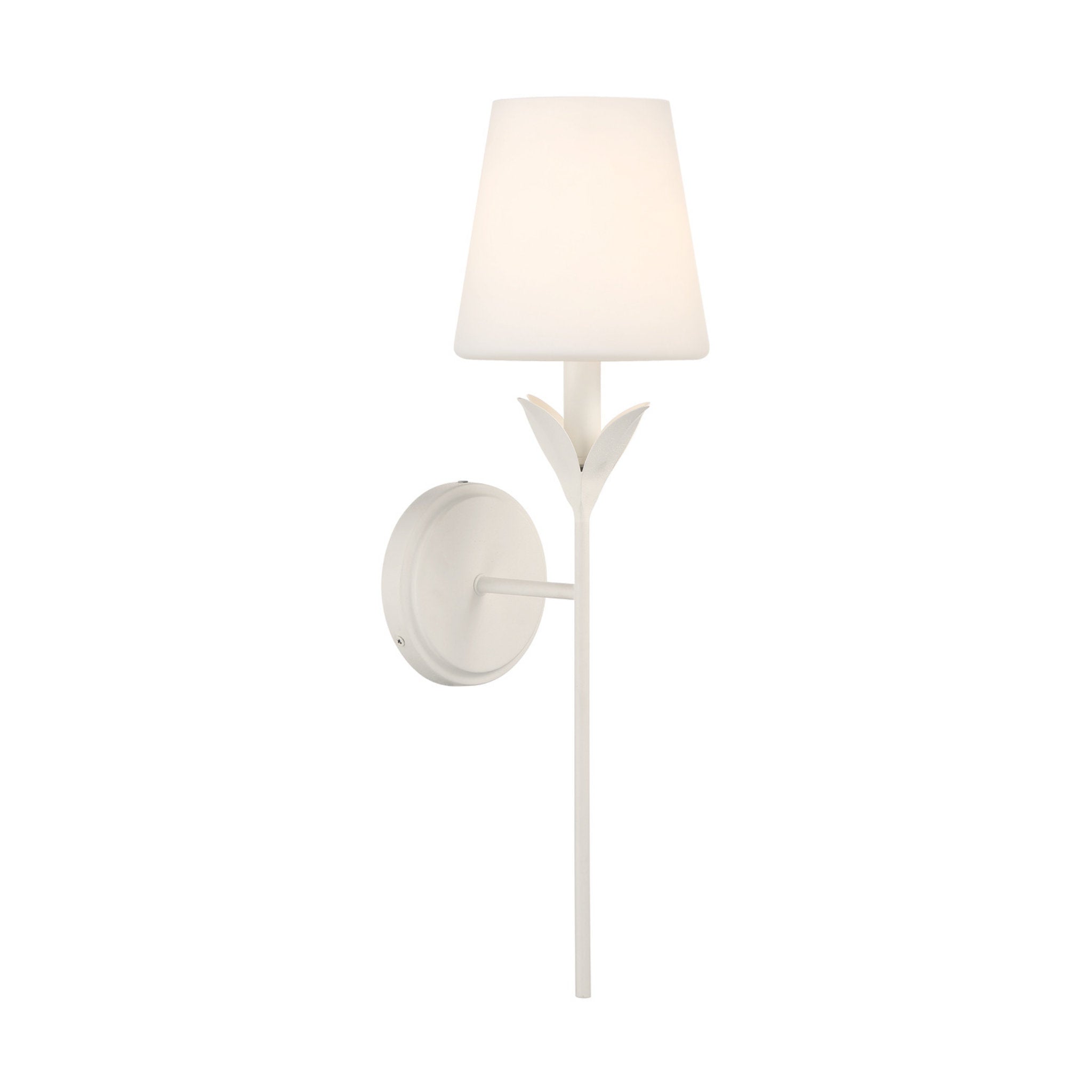 Broche 6'' Matte White Sconce White 6"W x 21"H x 7.25"D