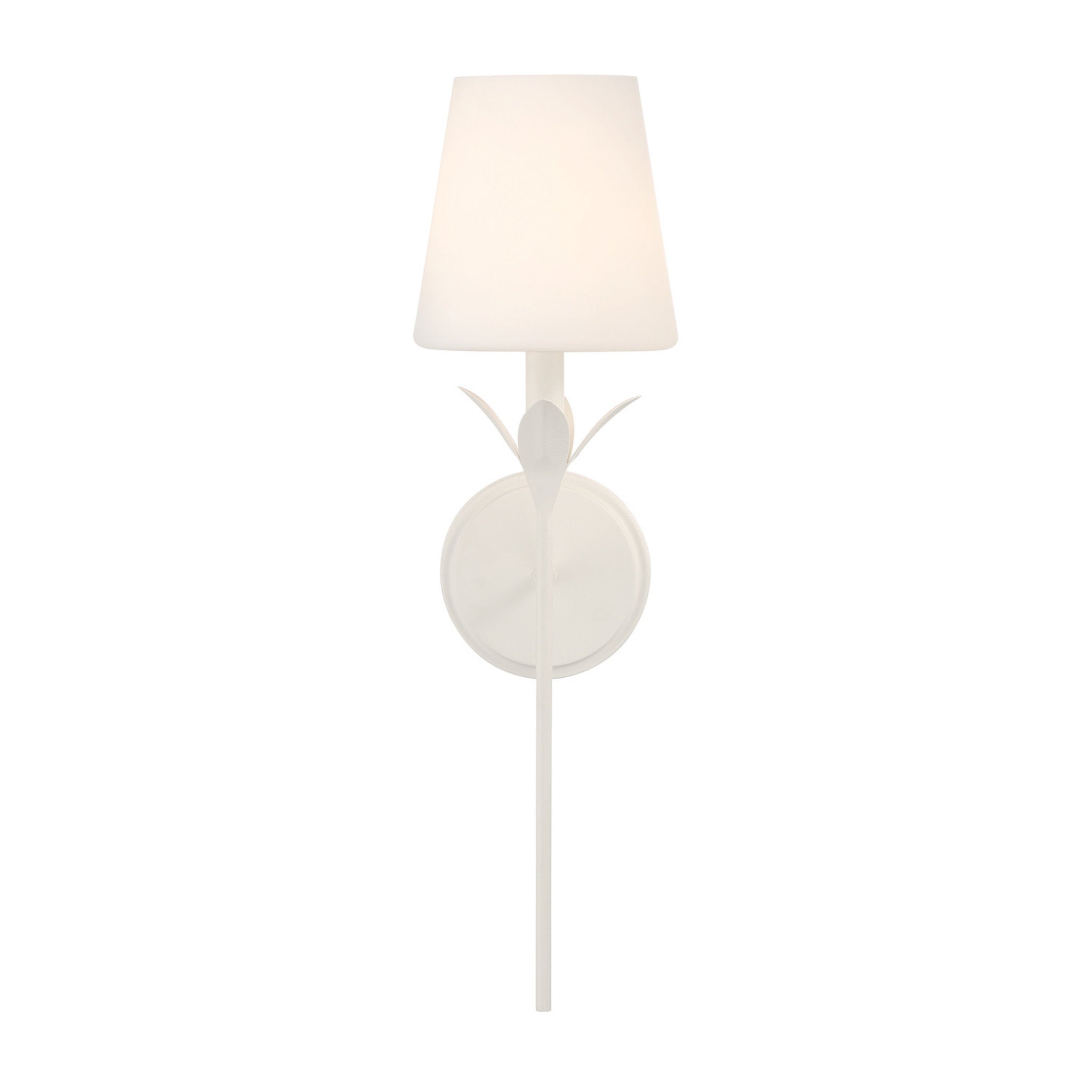 Broche 6'' Matte White Sconce White 6"W x 21"H x 7.25"D