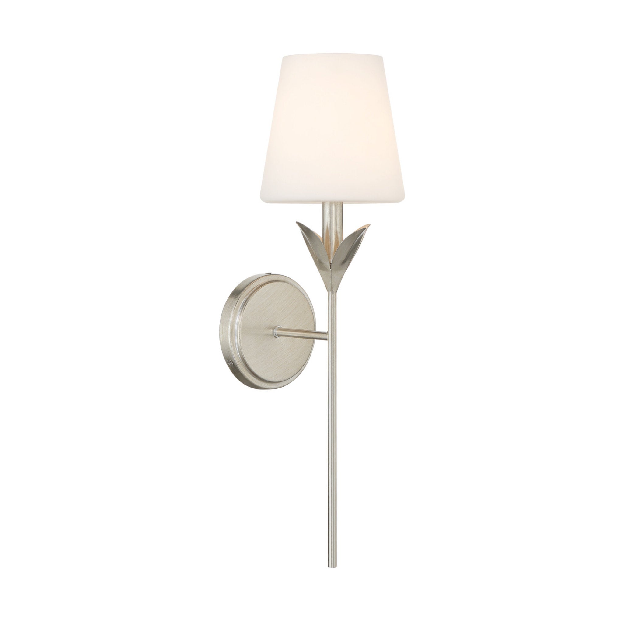 Broche 6'' Antique Silver Sconce Silver 6"W x 21"H x 7.25"D
