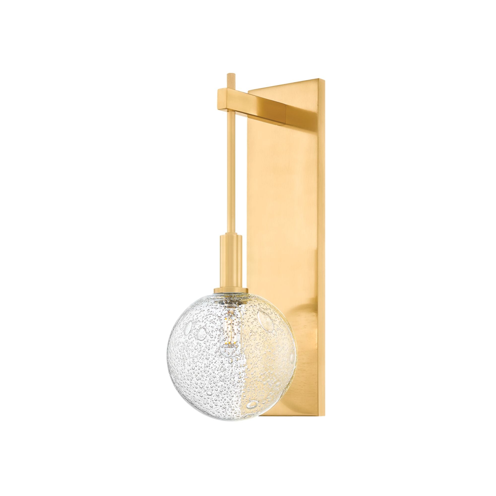 Onteora 1-Light Wall Sconce in Aged Brass 6W x 16H