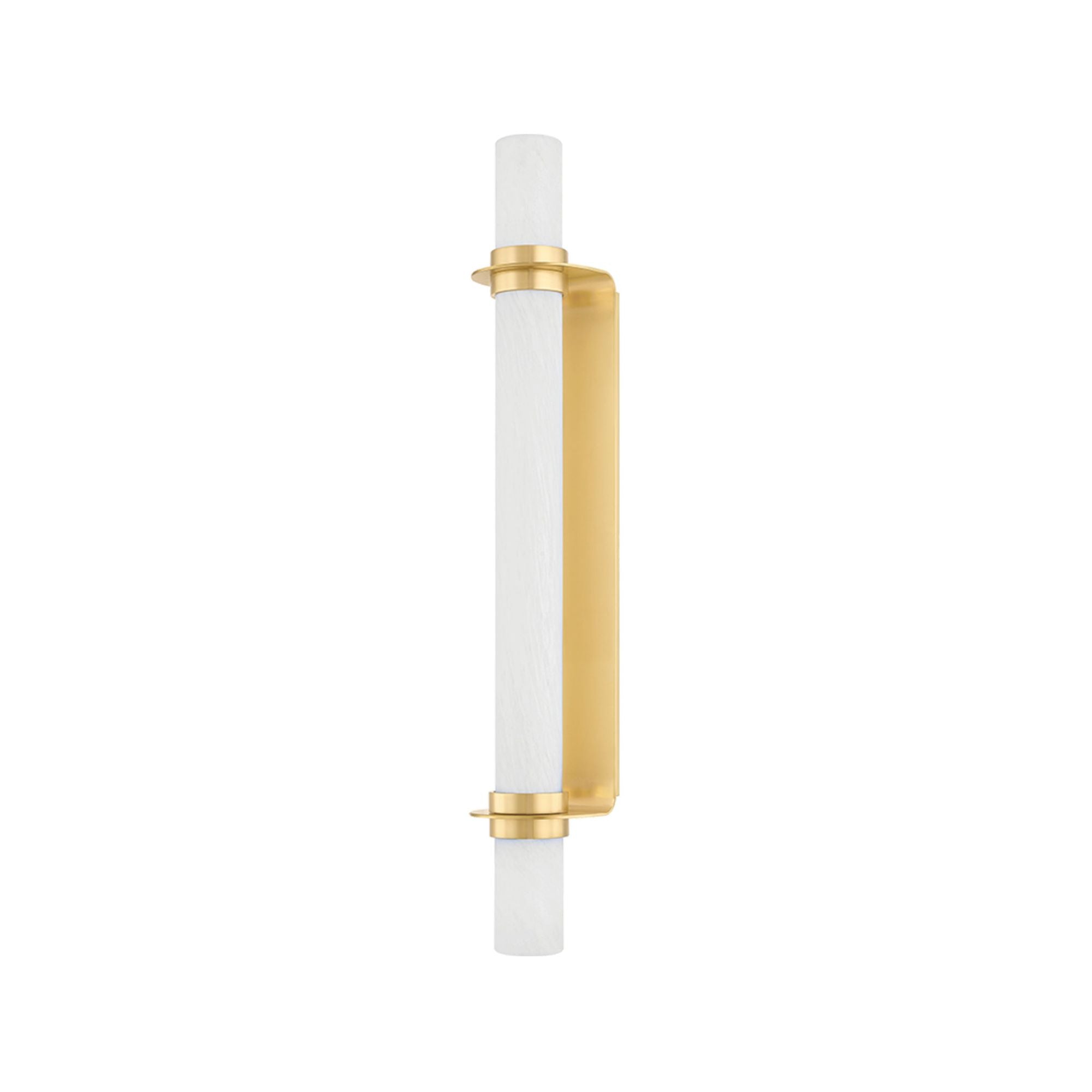 Groveland Station 1-Light Wall Sconce in Aged Brass 4.75W x 27.75H