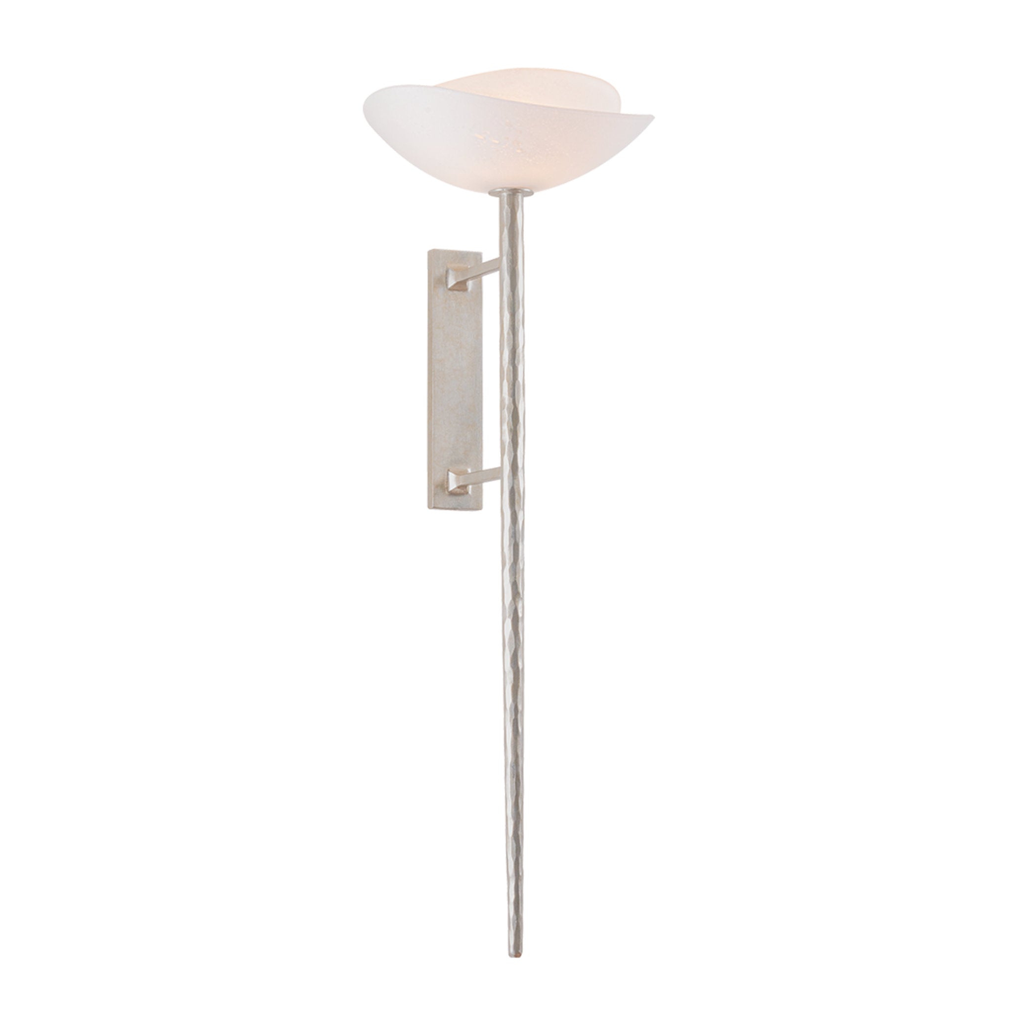 Coppa 1-Light Wall Sconce in Warm Silver Leaf by Moniomi 12.5W x 37.75H