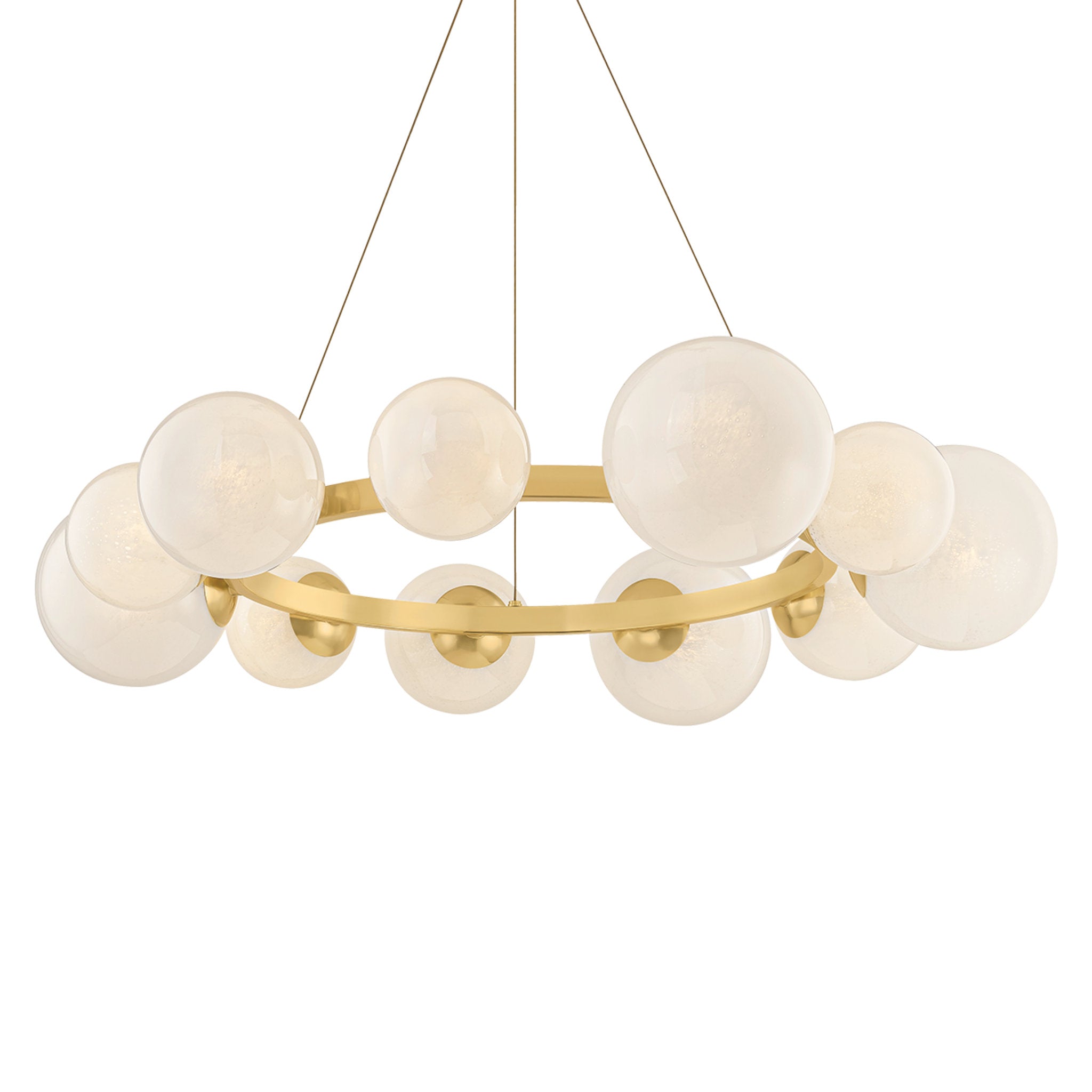 Pacama 11-Light Chandelier in Aged Brass 40.25W x 7.75H