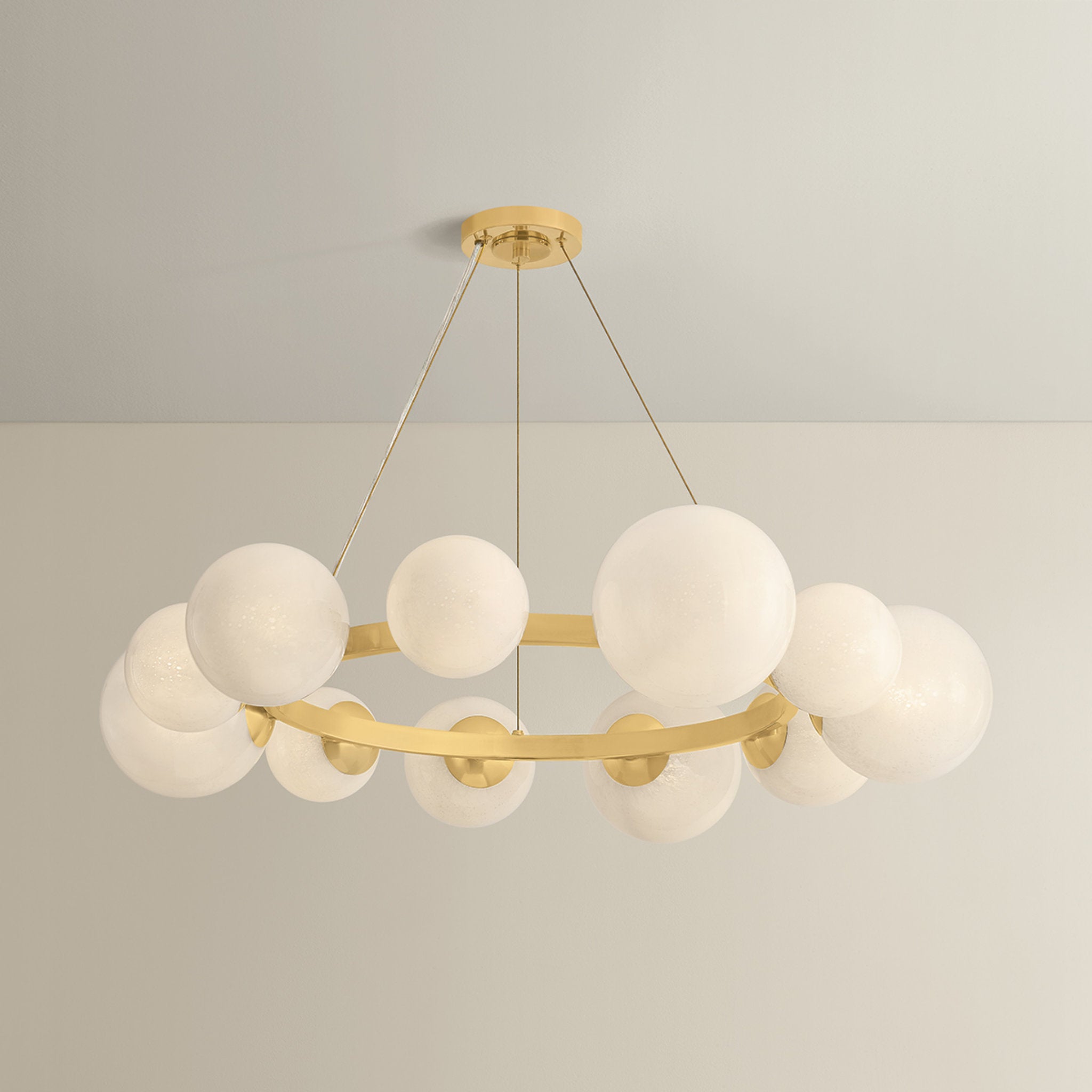 Pacama 11-Light Chandelier in Aged Brass 40.25W x 7.75H
