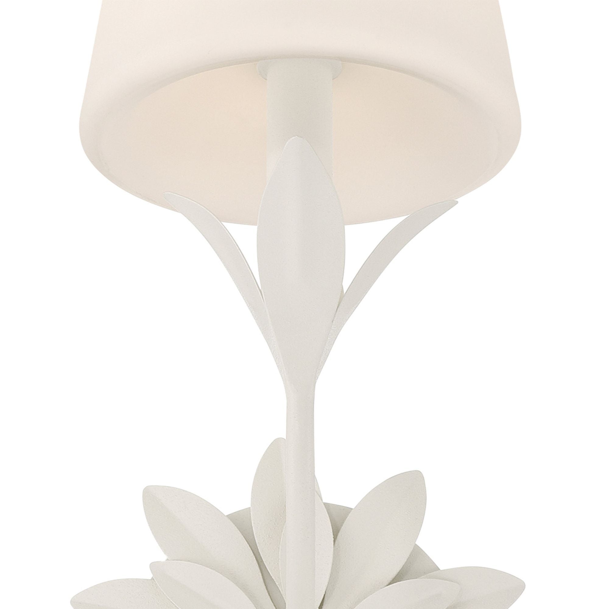 Broche 6.5'' Matte White Sconce White 6.5"W x 15"H x 8"D