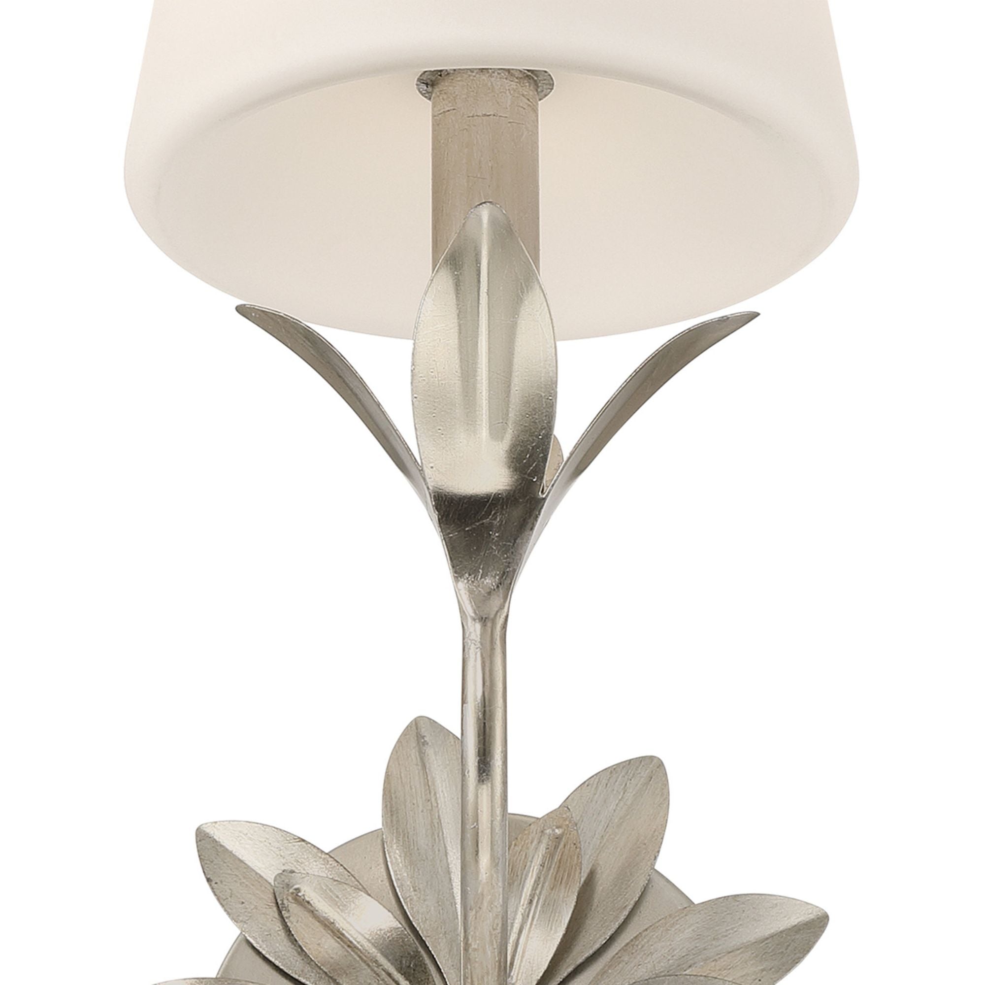 Broche 6.5'' Antique Silver Sconce Silver 6.5"W x 15"H x 8"D