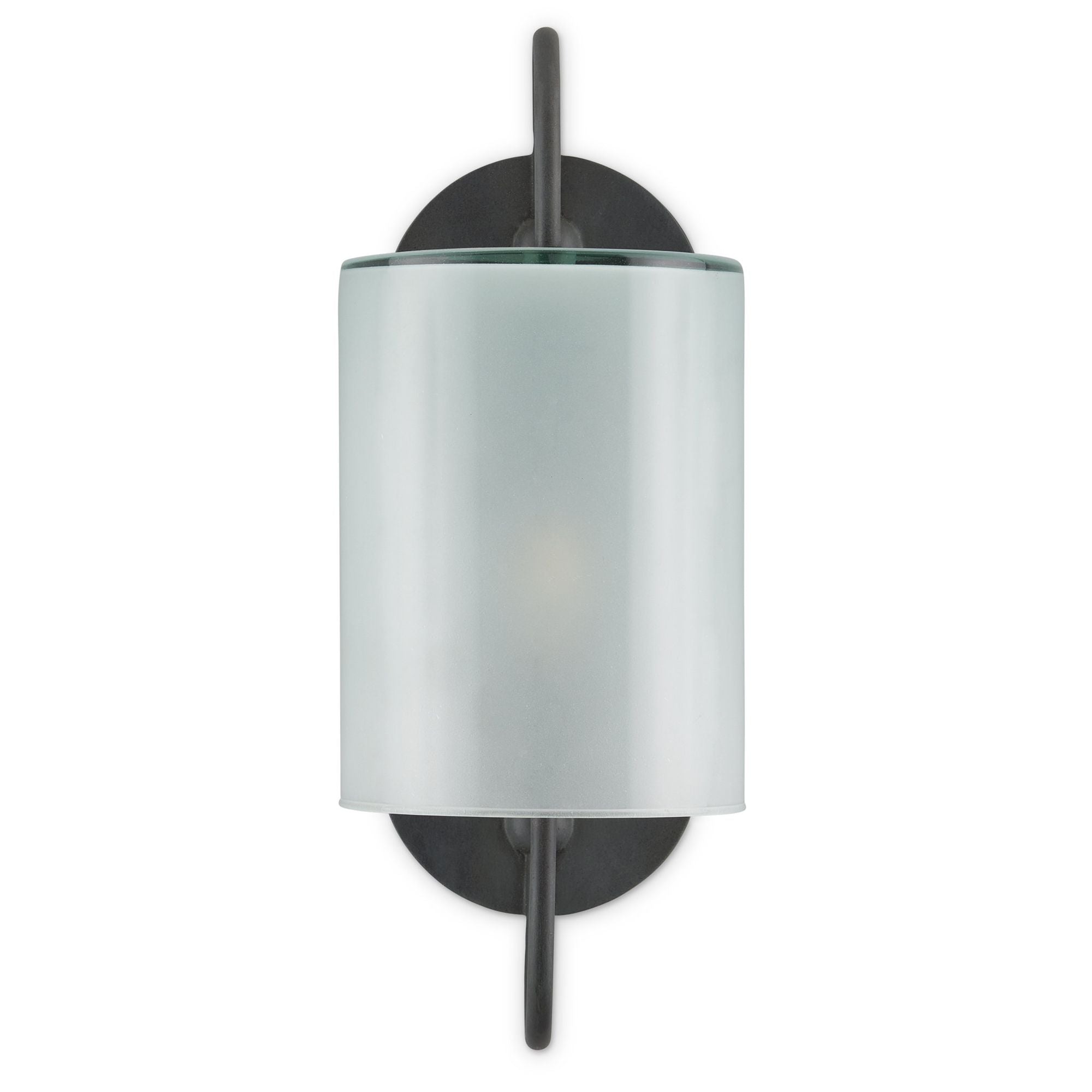 Glacier Bronze Wall Sconce - Antique Bronze/Frosted White