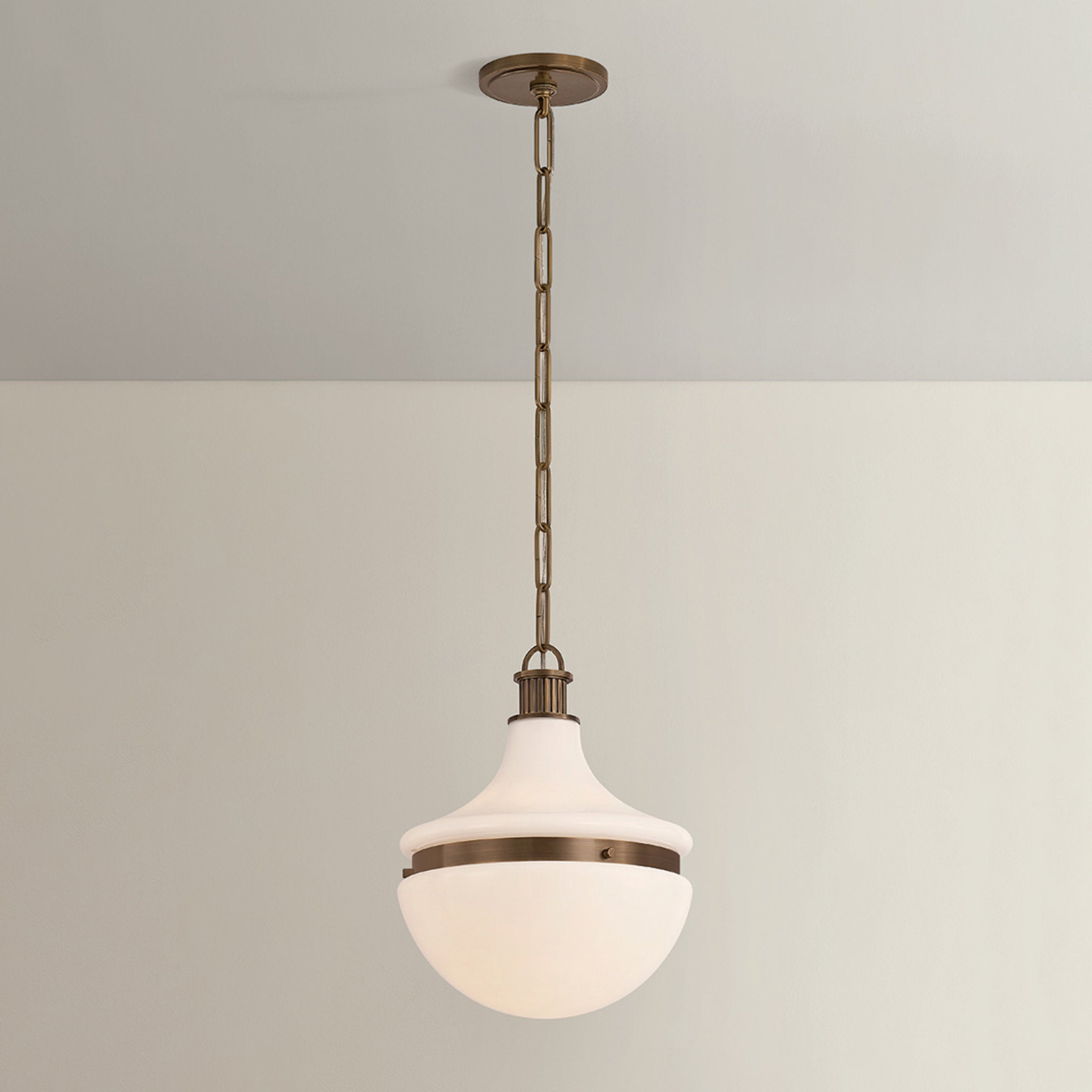 Barryville 1-Light Pendant in Historic Bronze 12W x 15.5H