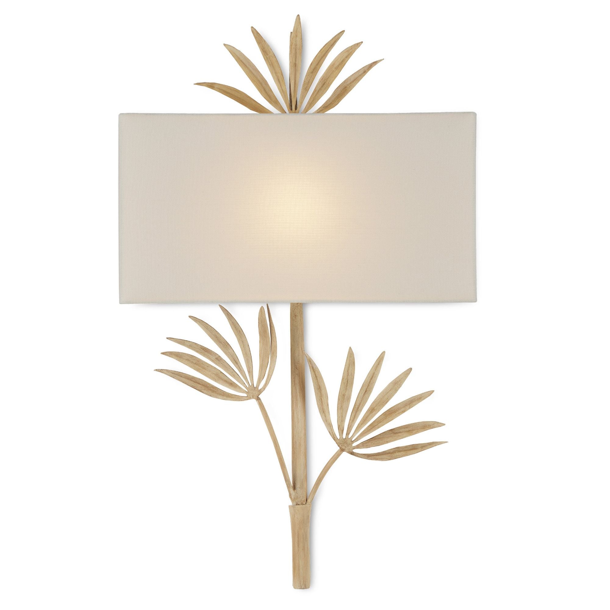 Calliope Coco Cream Wall Sconce, White Shade - Coco Cream