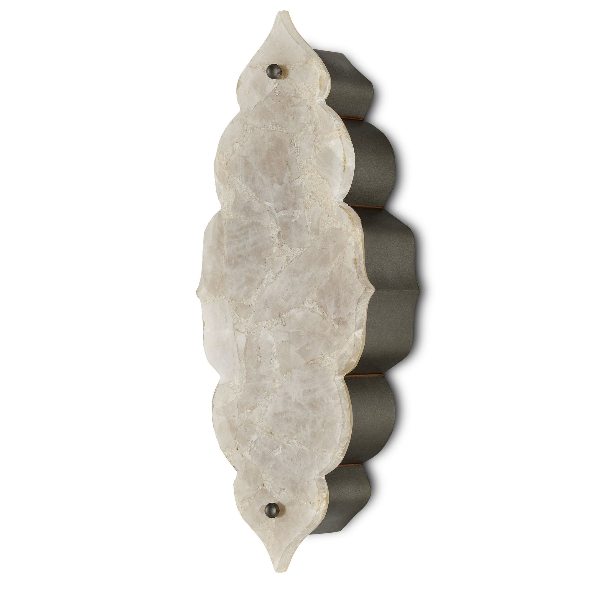 Andalusia Wall Sconce - Hiroshi Gray/Sugar White/Natural Stone