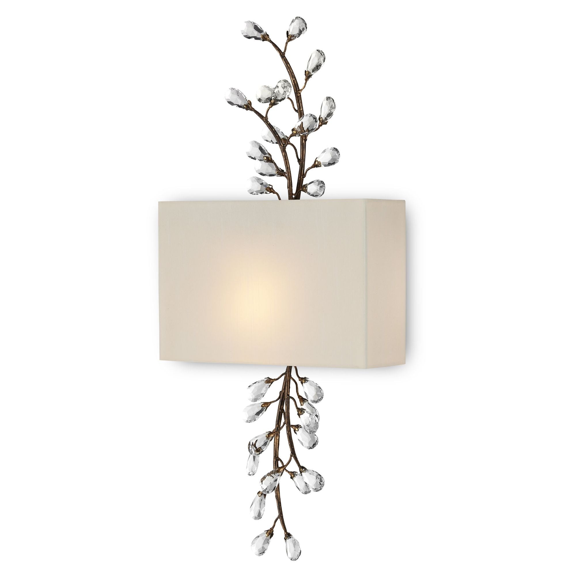 Crystal Bud Tall Wall Sconce - Cupertino