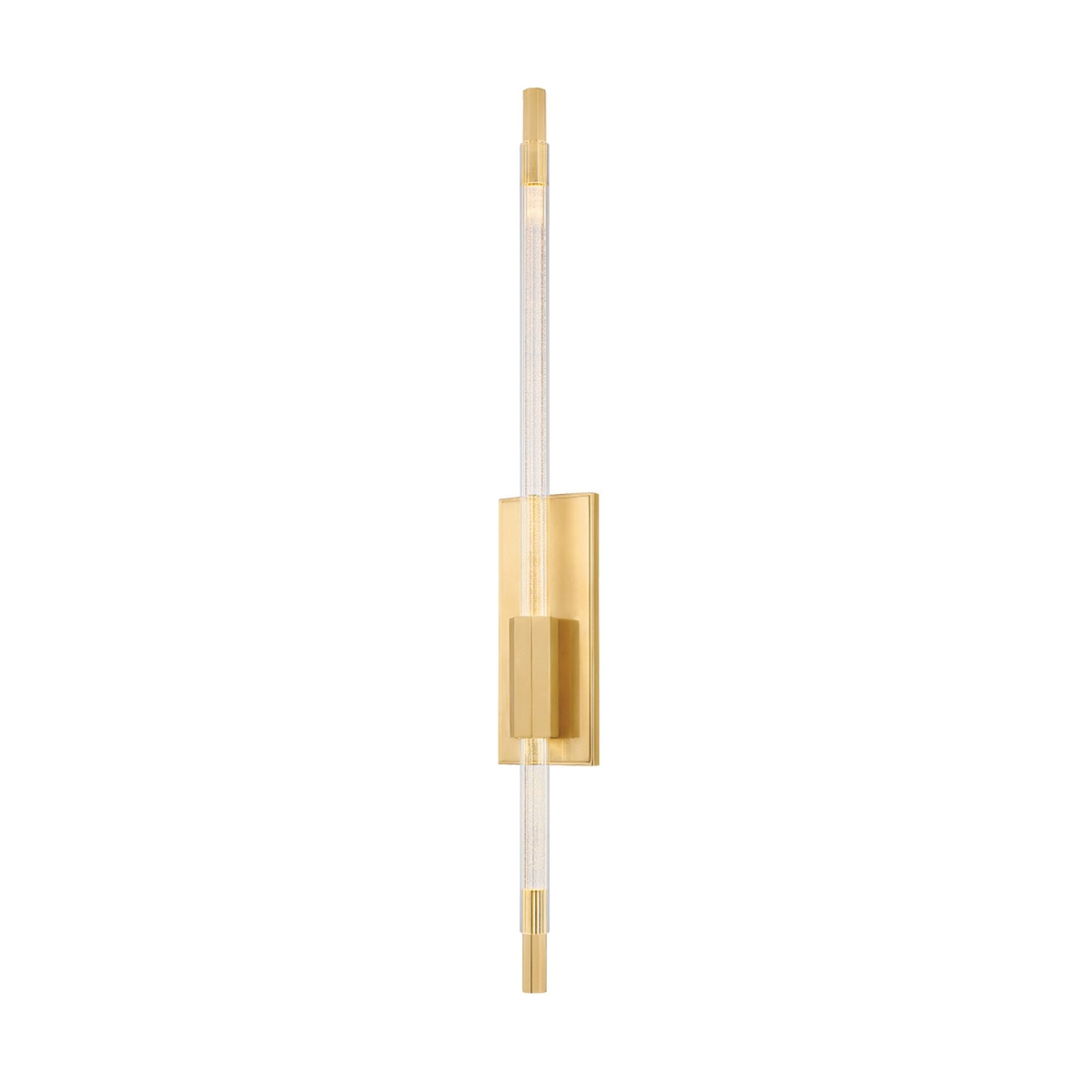Rosco 2-Light Wall Sconce in Aged Brass 4.25W x 36H