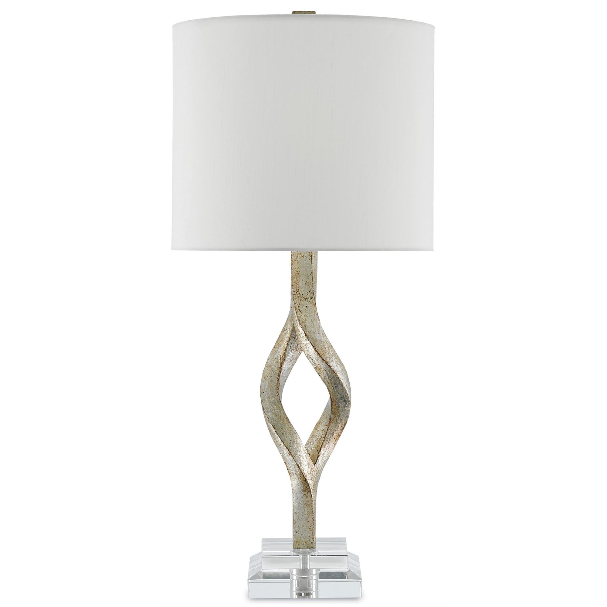 Elyx Silver Table Lamp - Chinois Silver Leaf