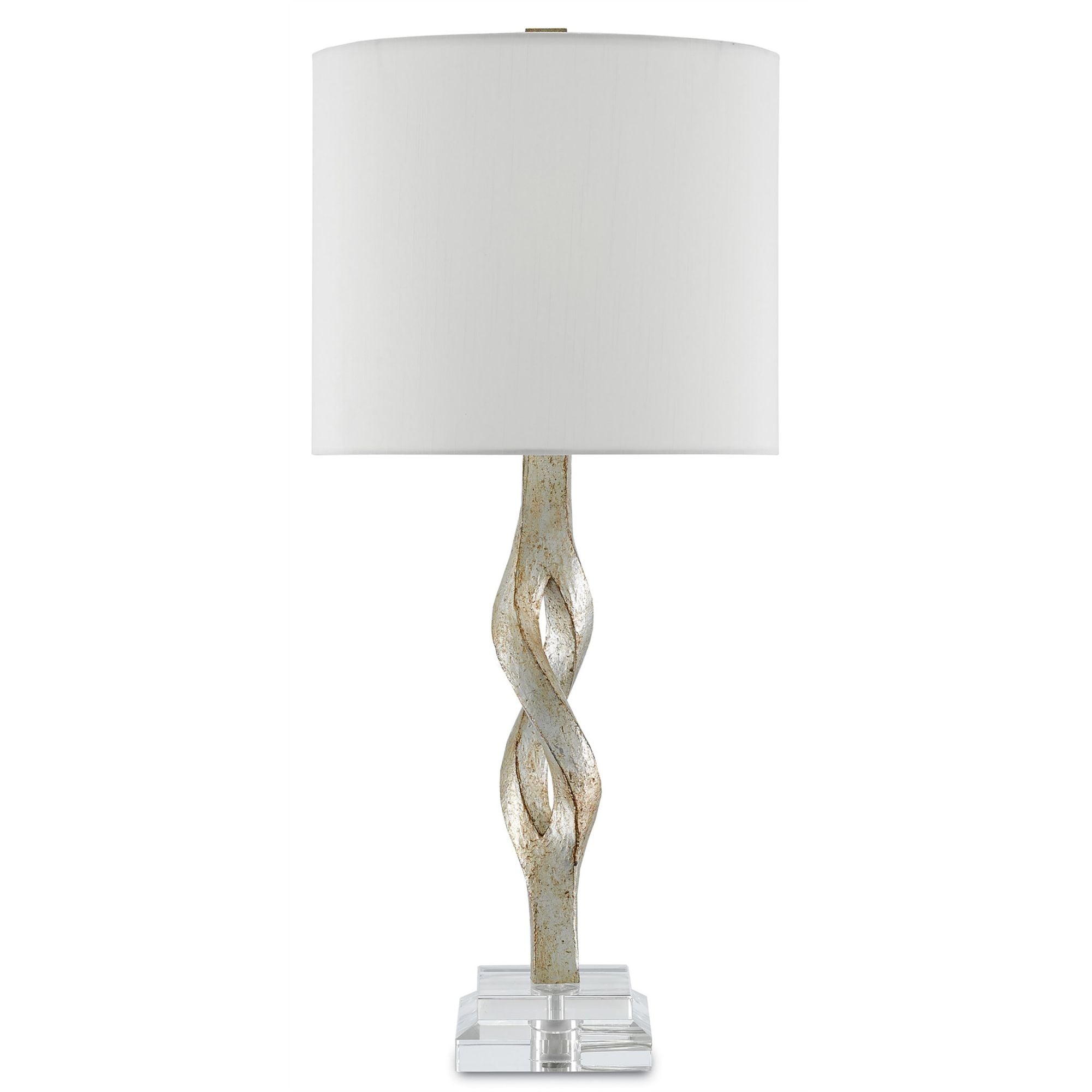 Elyx Silver Table Lamp - Chinois Silver Leaf