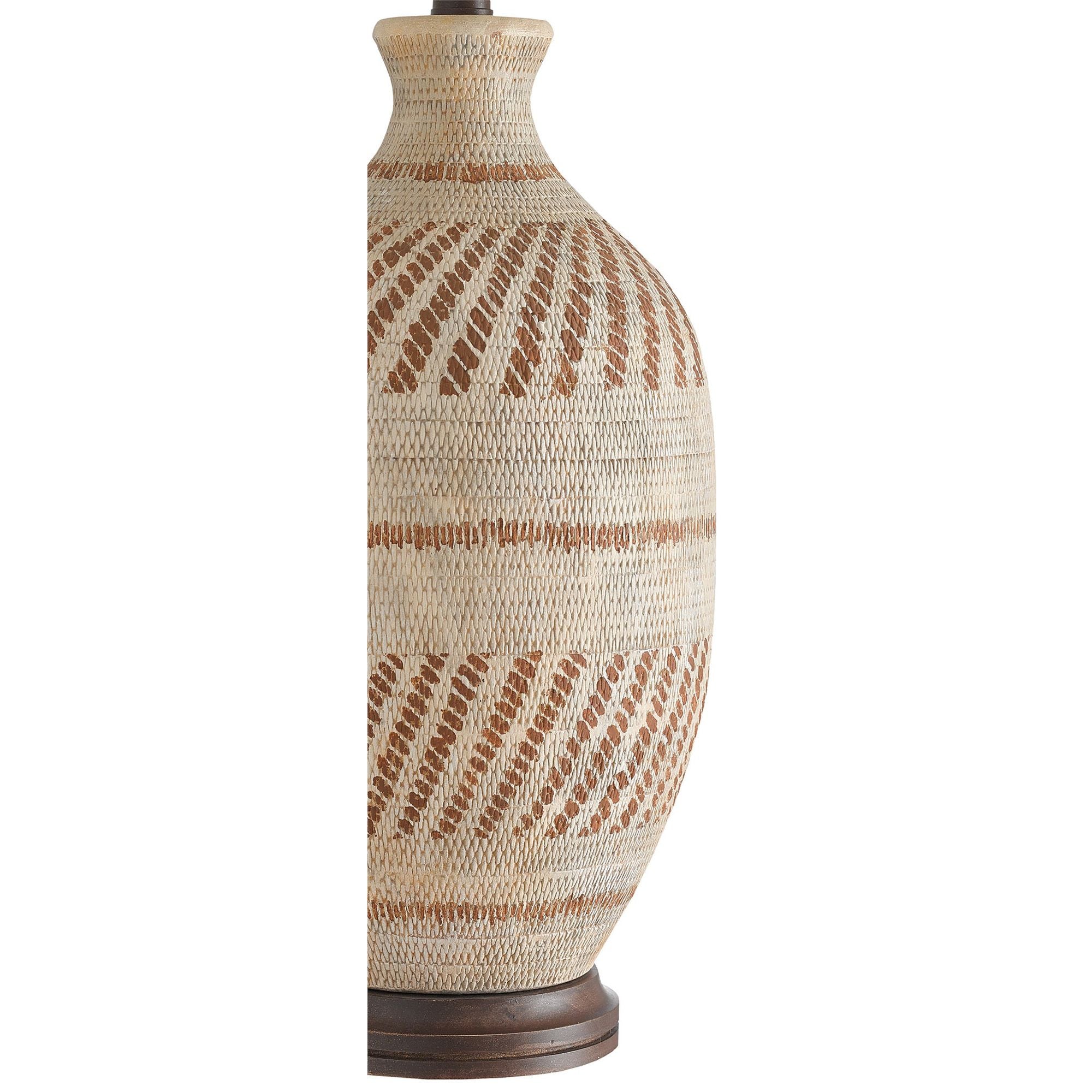 Faiyum Table Lamp - Tan/Brown/Hand Rubbed Bronze