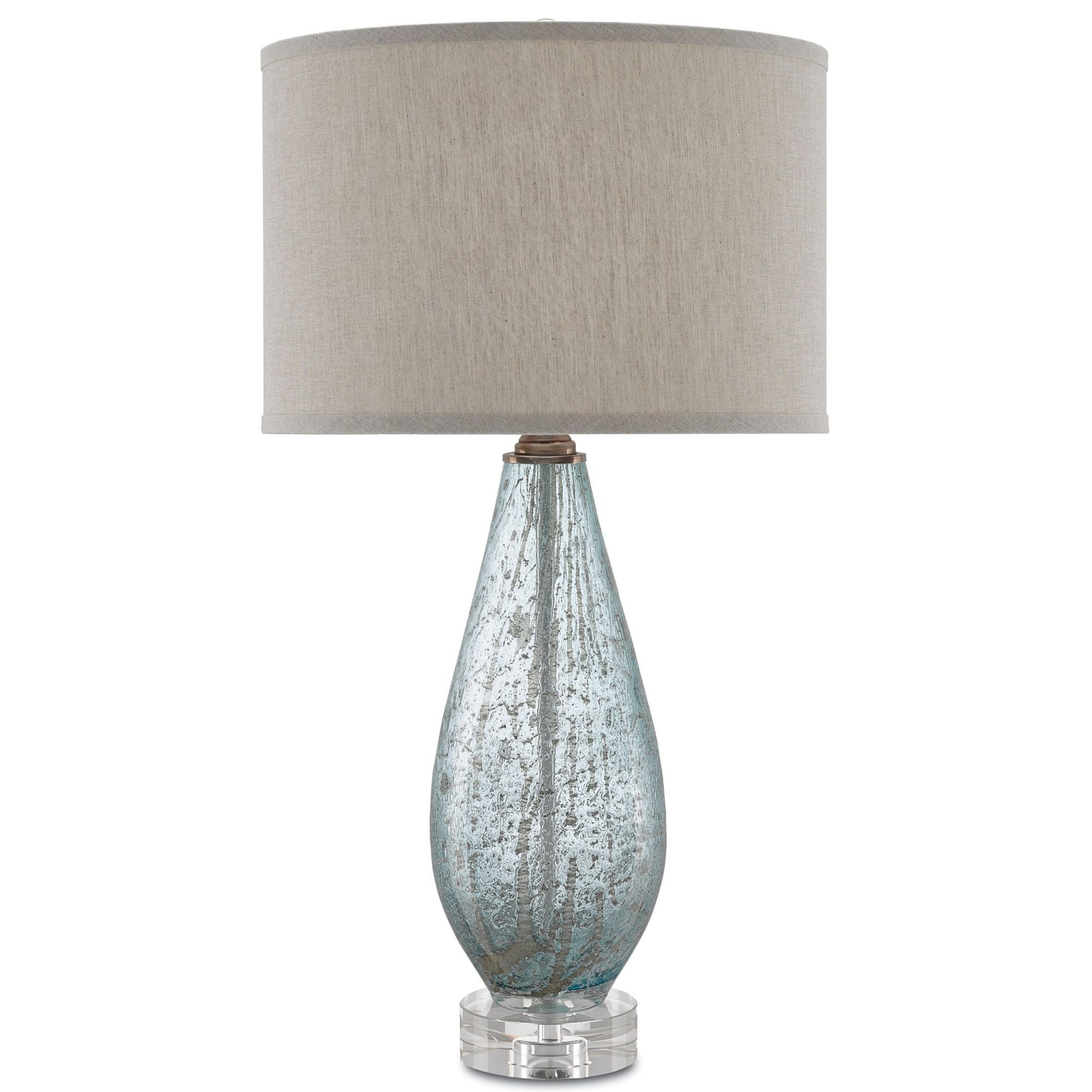 Optimist Blue Table Lamp - Pale Blue Speckle