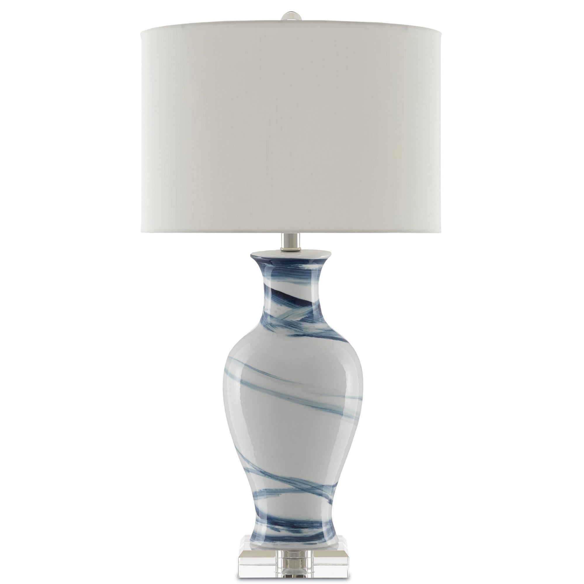 Hanni Table Lamp - White/Blue