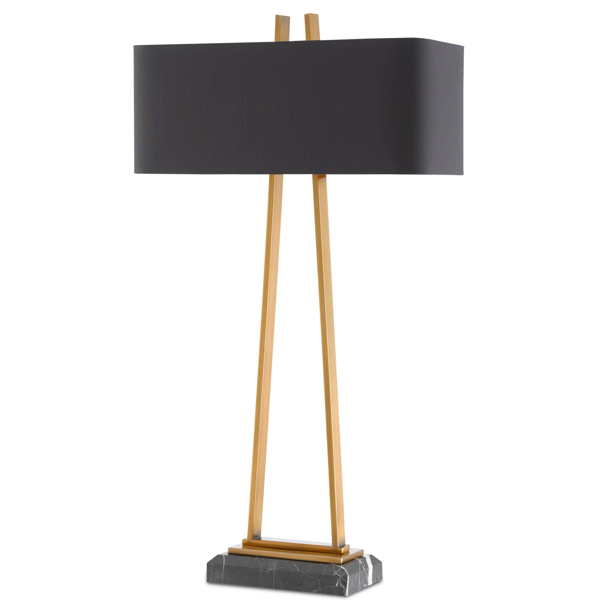 Adorn Large Brass Table Lamp - Antique Brass/Black
