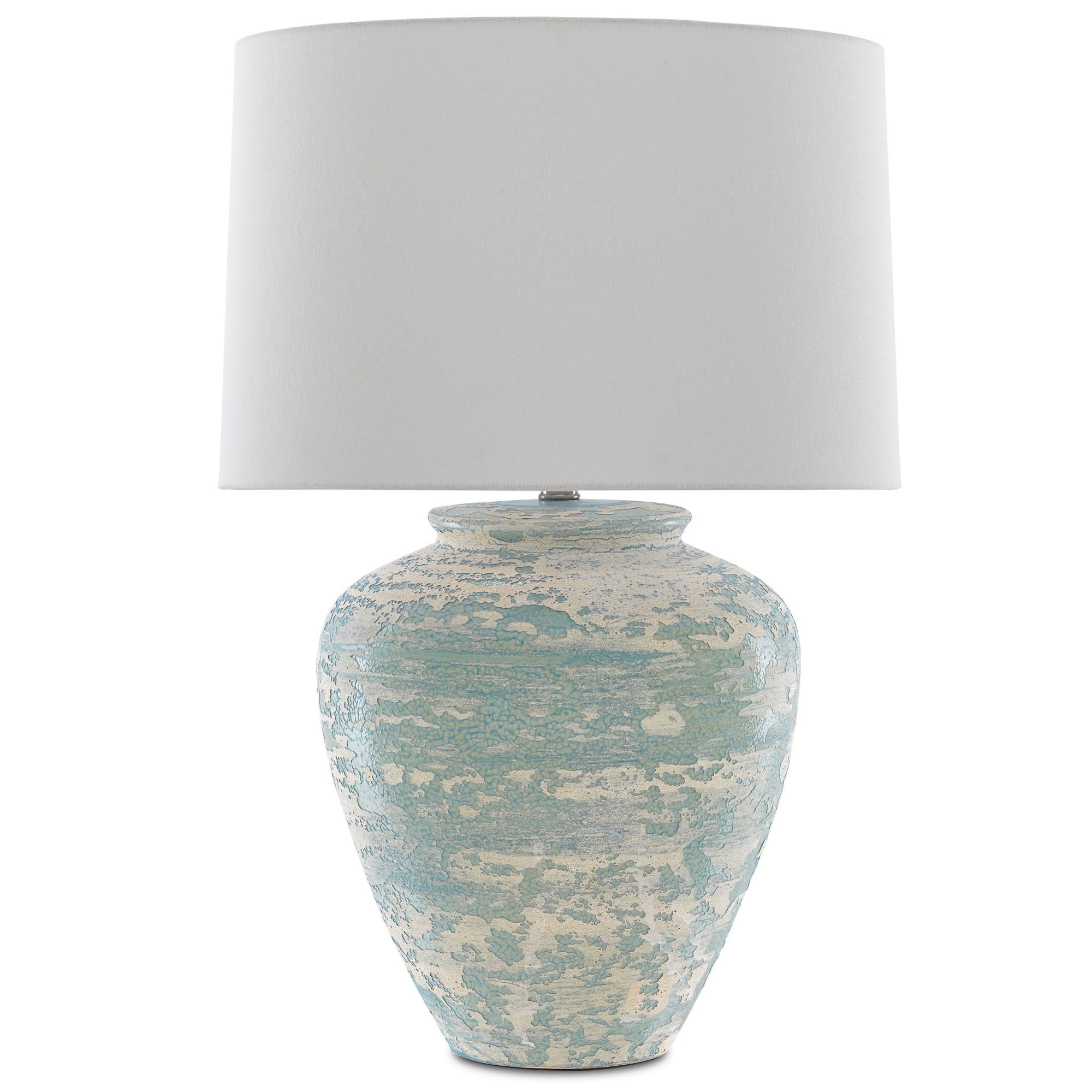Mimi Aqua Table Lamp - Aqua/Cream
