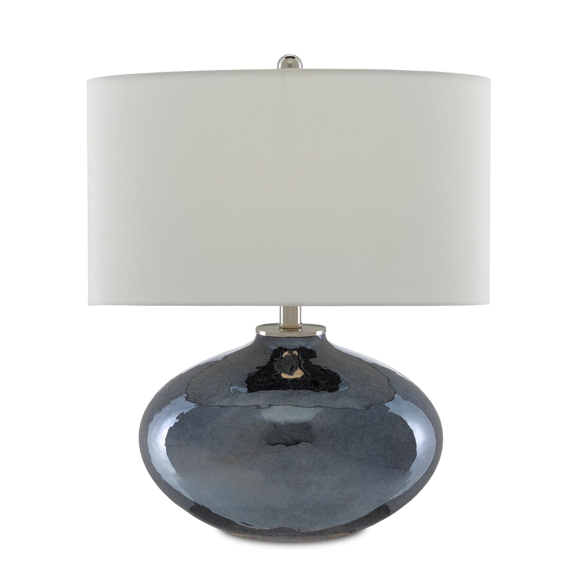 Lucent Blue Table Lamp - Blue Plated/Polished Nickel