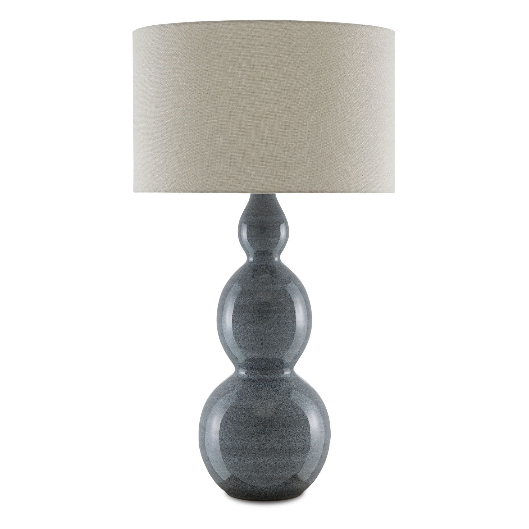 Cymbeline Gray Table Lamp - Steel Blue