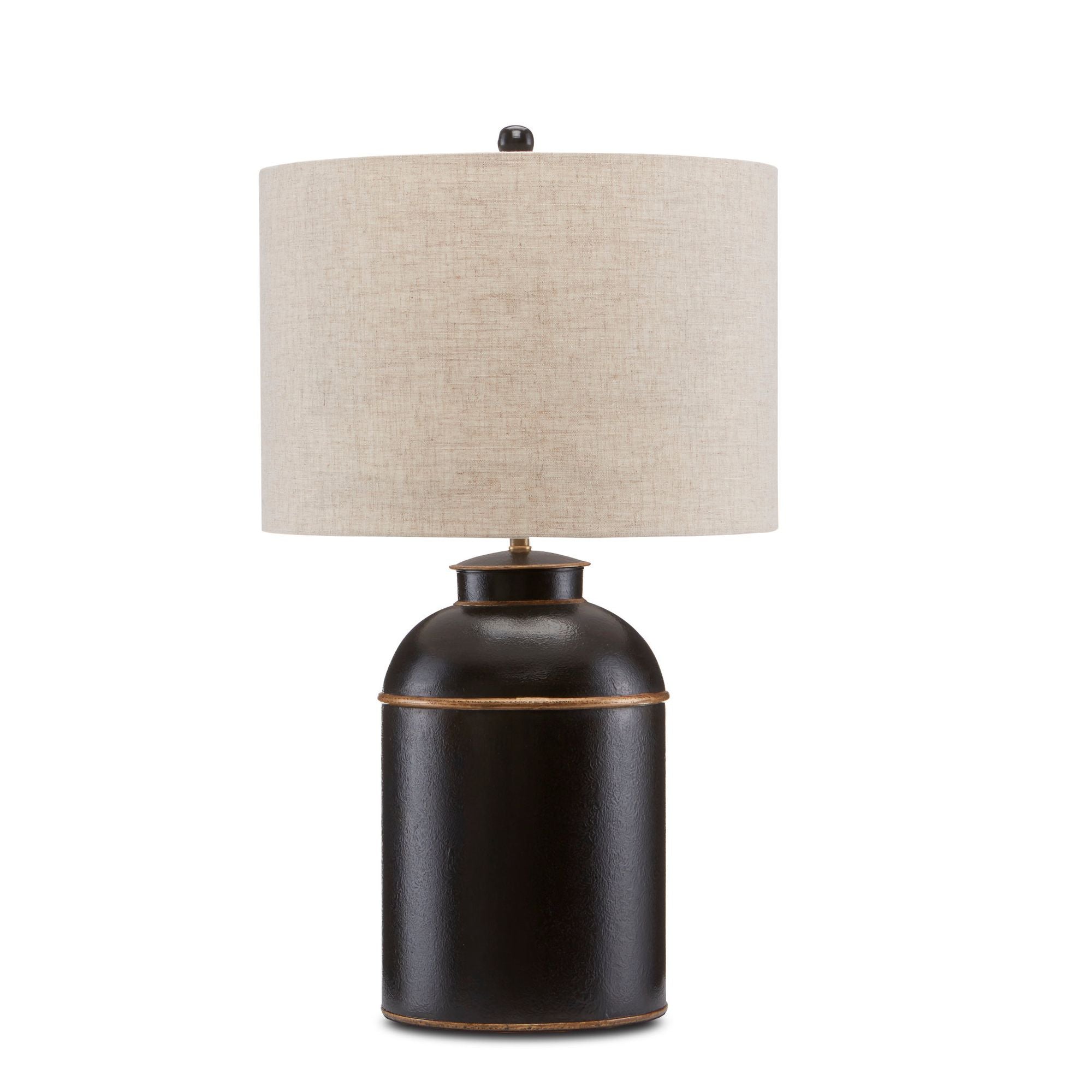 London Black Table Lamp - Black/Gold