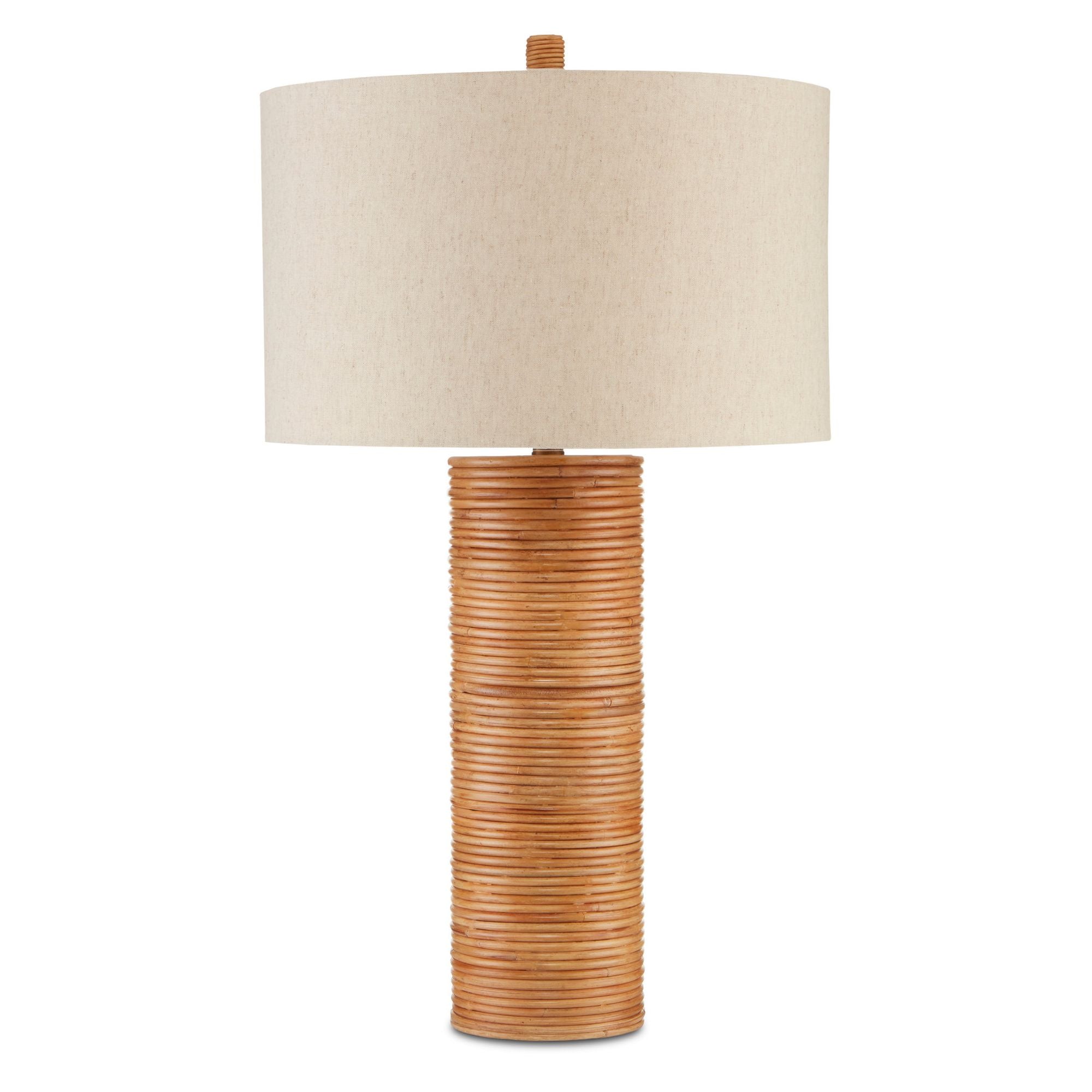 Salome Table Lamp - Brass/Natural Rattan