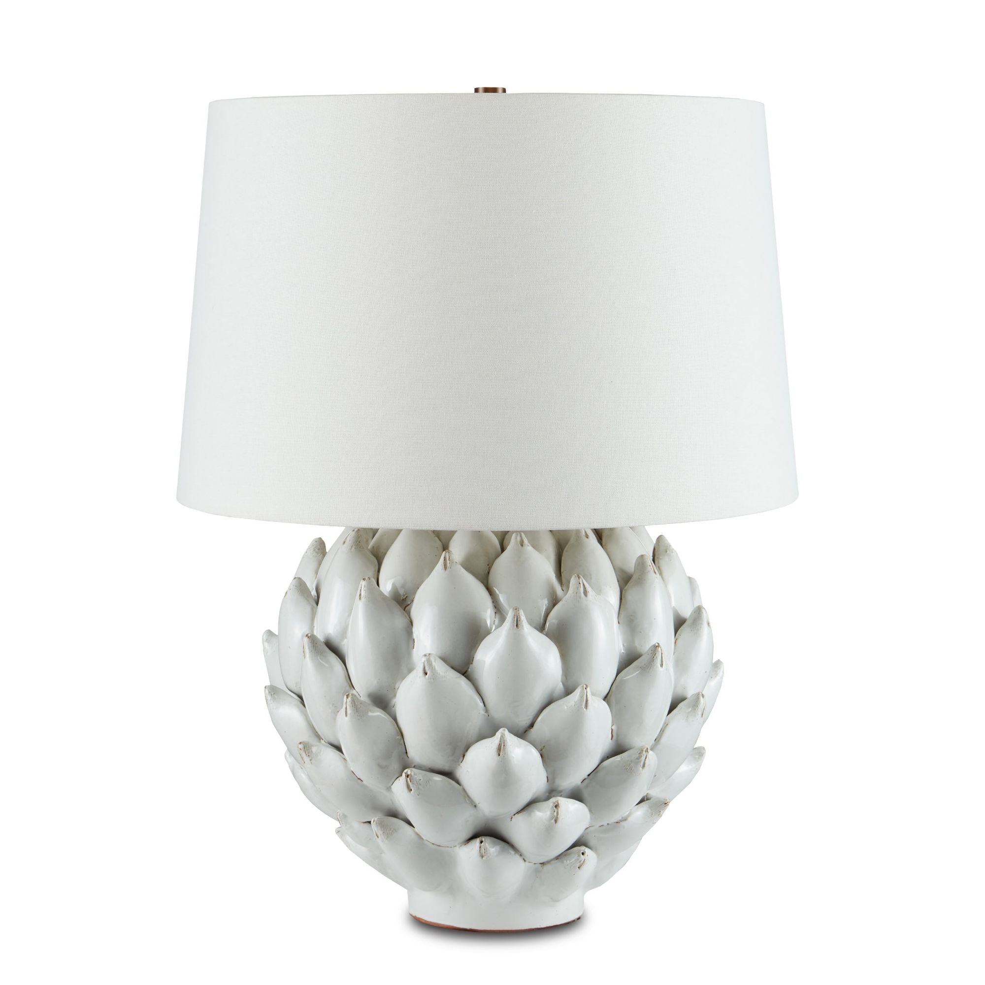 Cynara White Table Lamp - Antique White