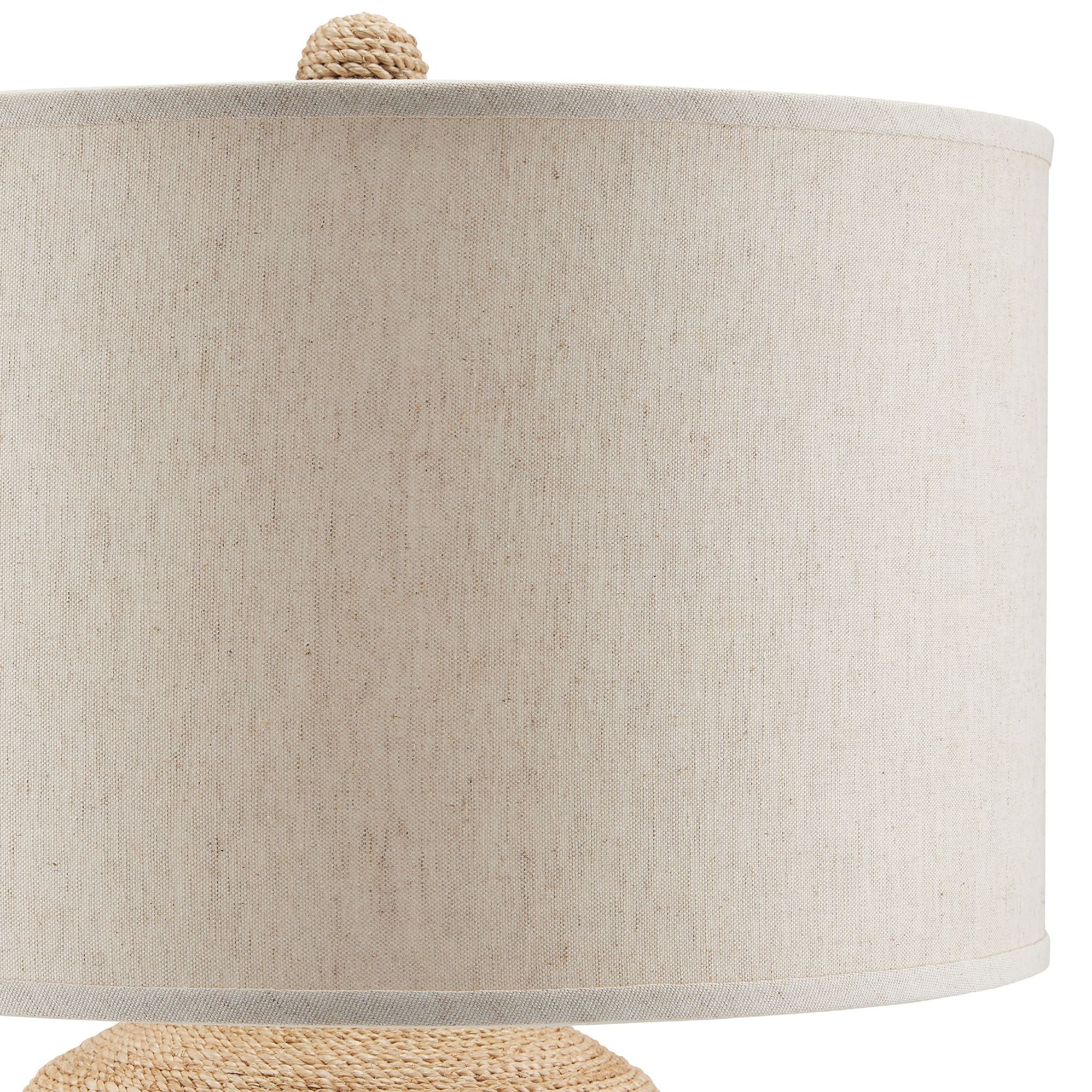 Kavala Rope Table Lamp - Natural Abaca Rope/Satin Black