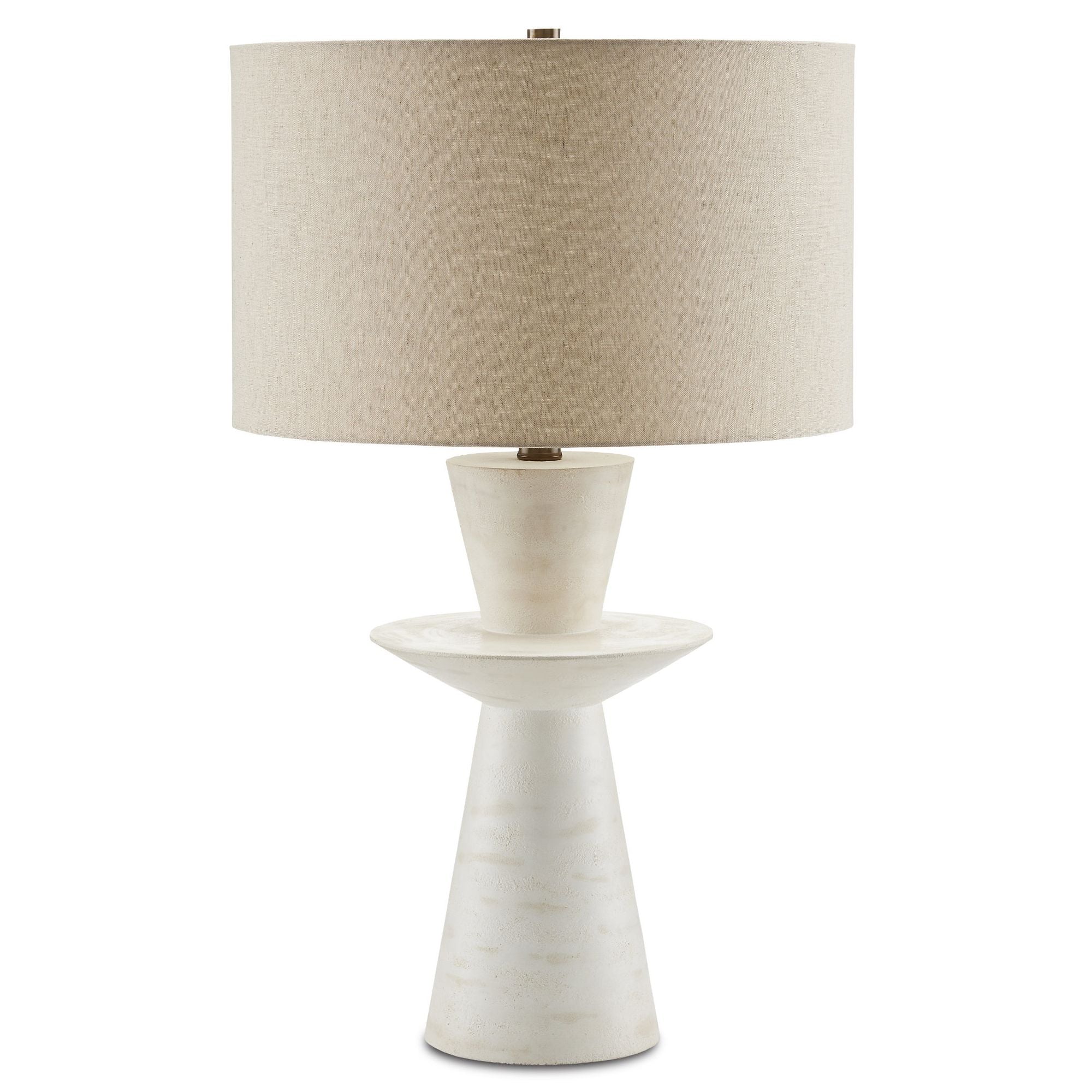 Cantata White Table Lamp - Off-White Distressed