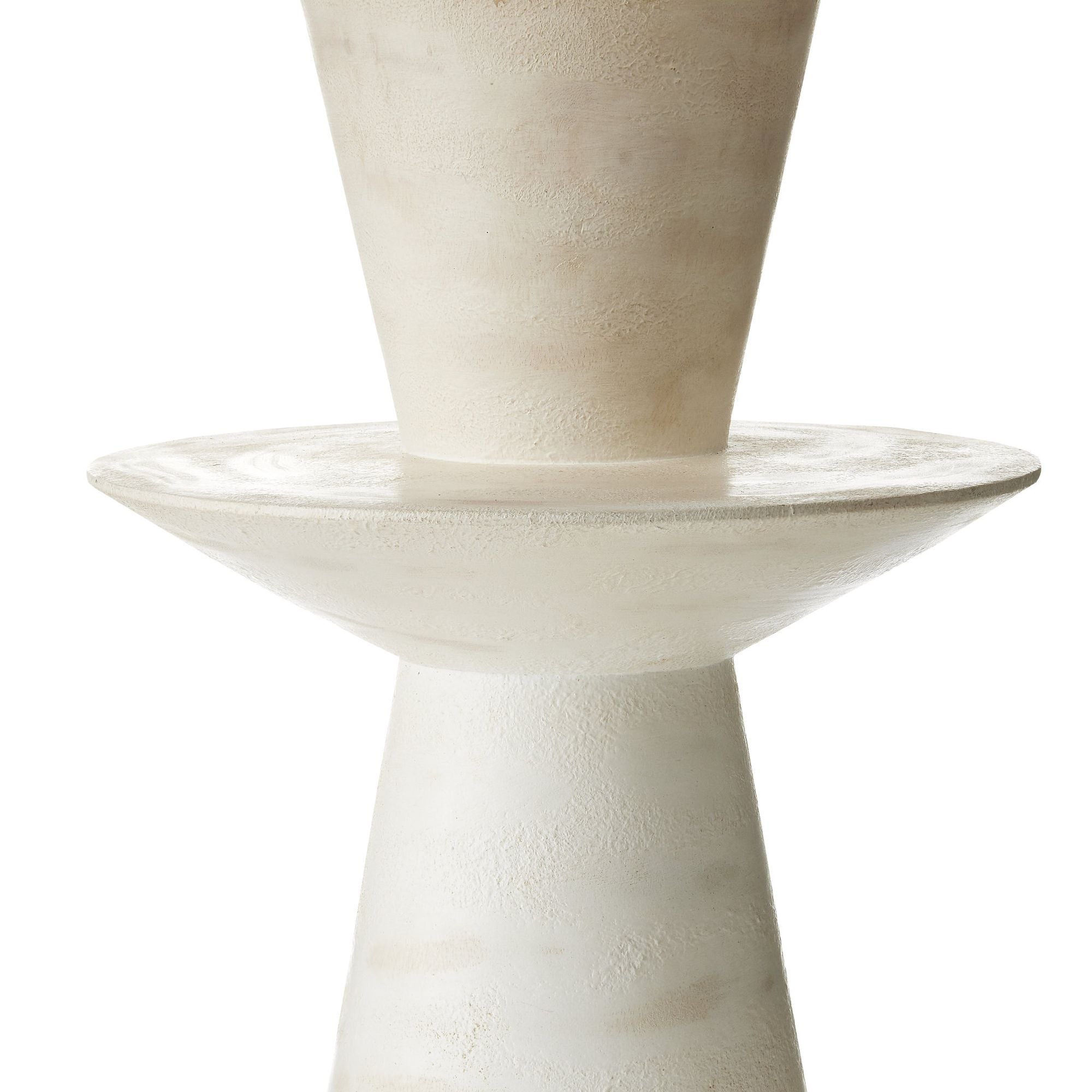 Cantata White Table Lamp - Off-White Distressed