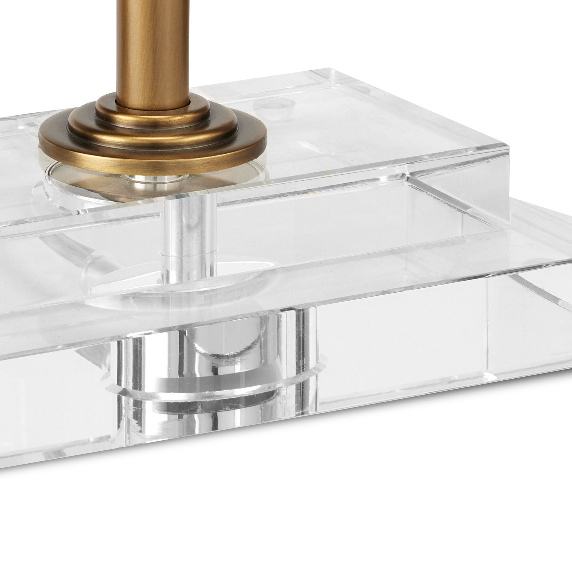 Caldwell Brass Table Lamp - Antique Brass/Clear