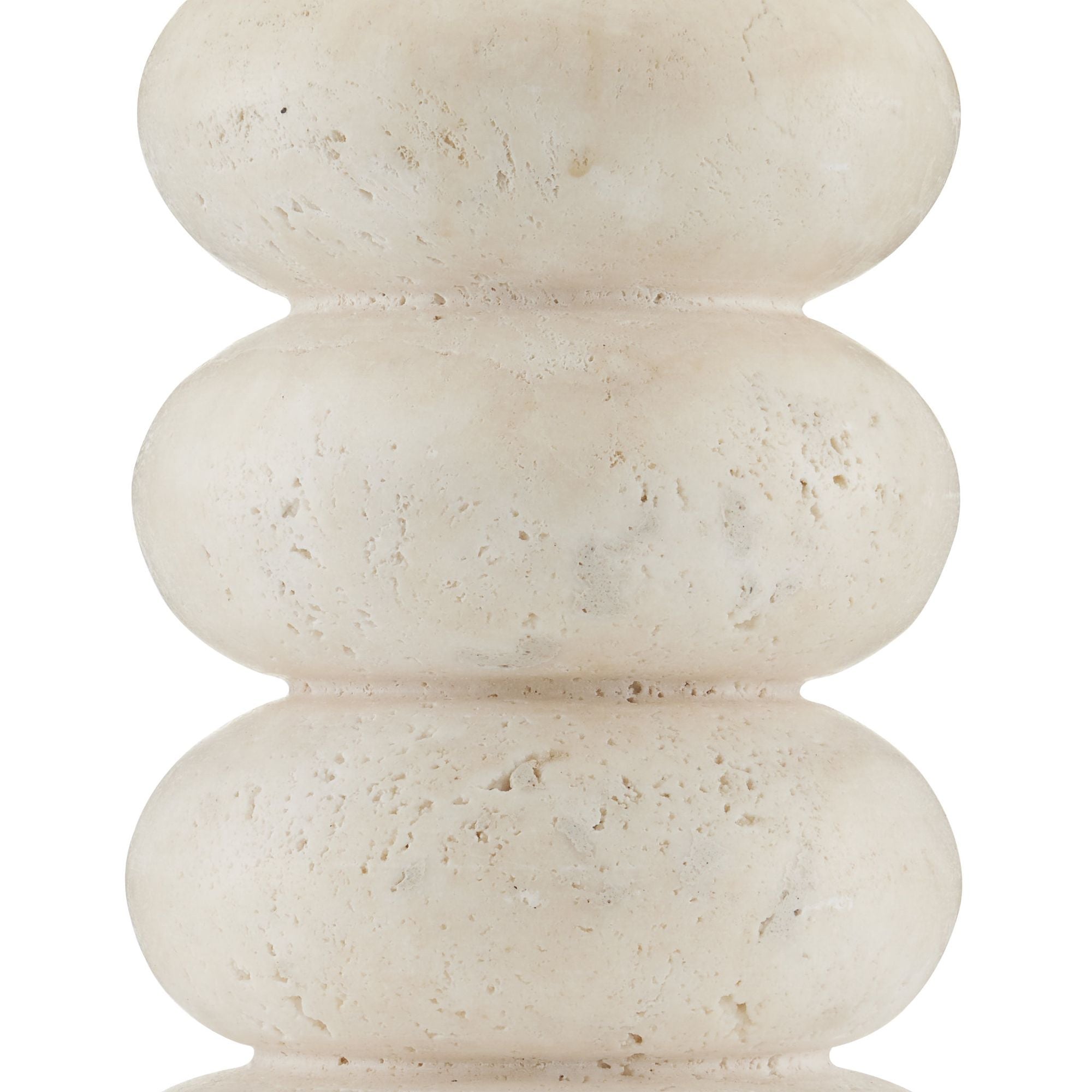 Girault White Table Lamp - Beige/Antique Brass