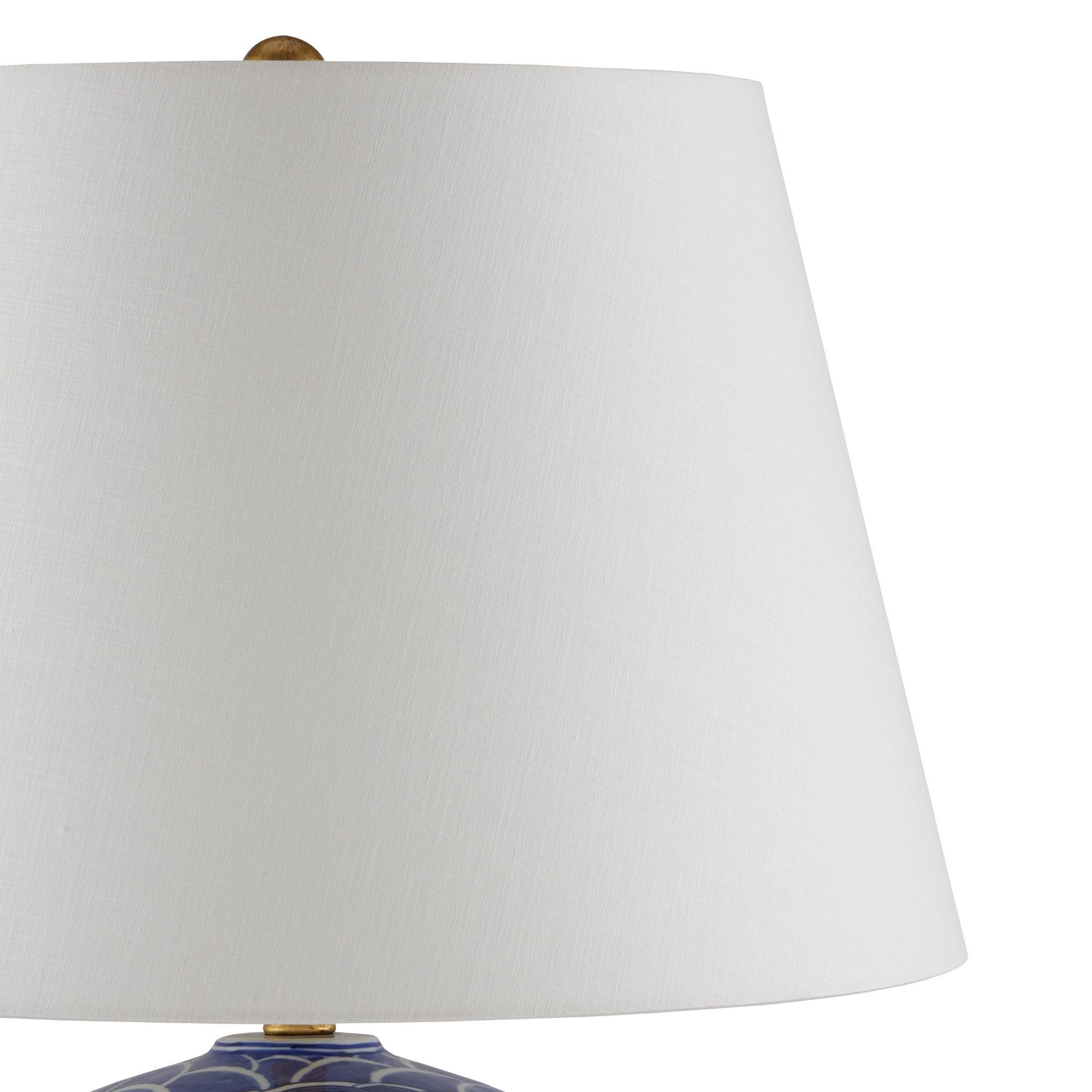Nami Blue Table Lamp - Blue/White/Gold Leaf